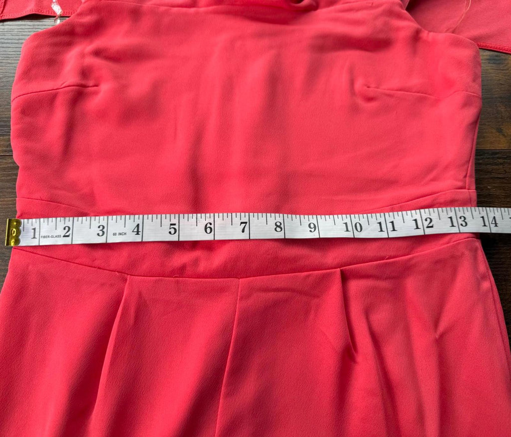 Vicky Pattison Coral Off Shoulder Wide Leg Jumpsuit UK 8 / US 4