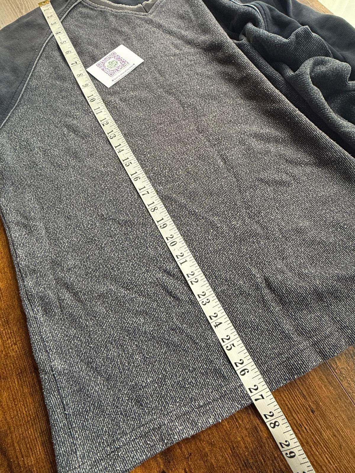 Red Herring Grey Navy Sweatshirt Fleece Casual Jumper XL GUC Cotton Mix 66