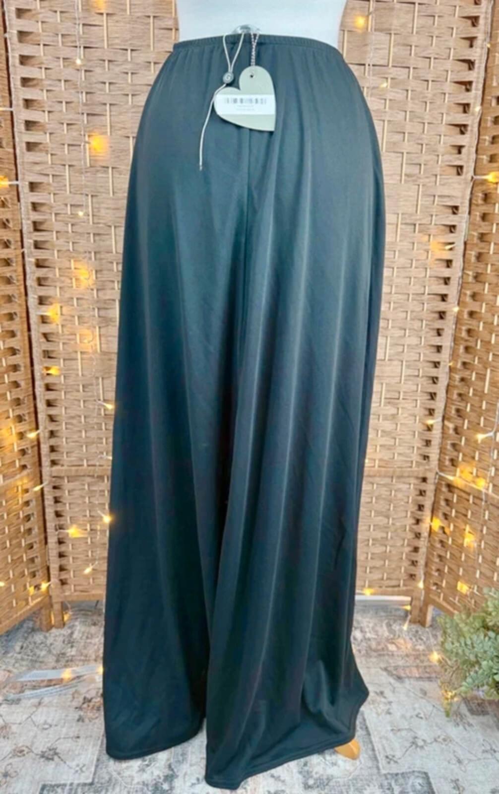 Goddiva Black Maxi Skirt UK 10-12 BNWT Stretch Occasion