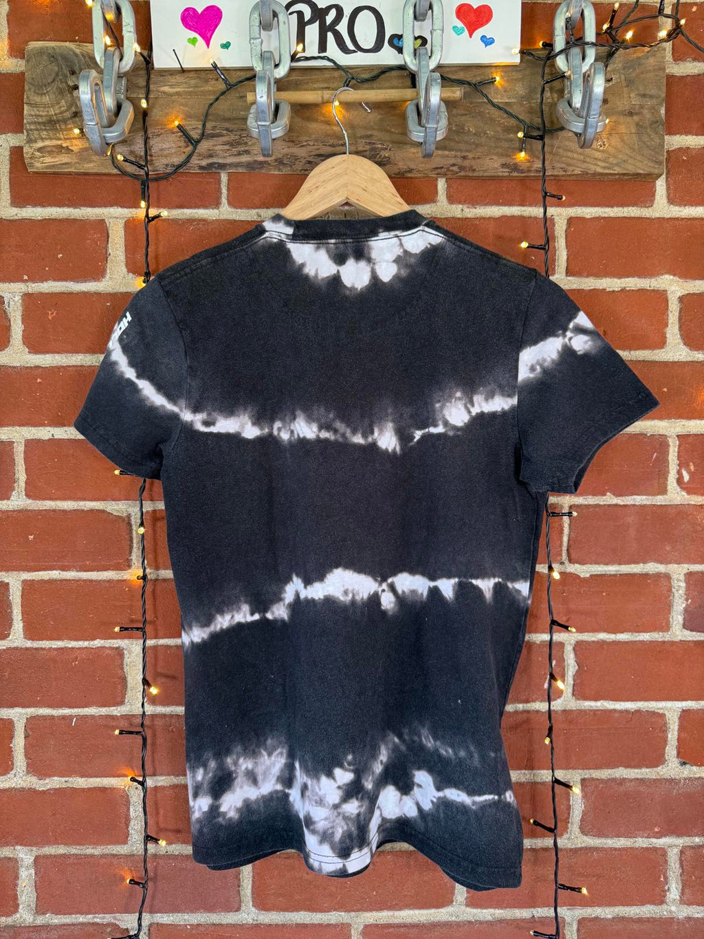 Hollister Tie-Dye Graphic Tee - Black and White
