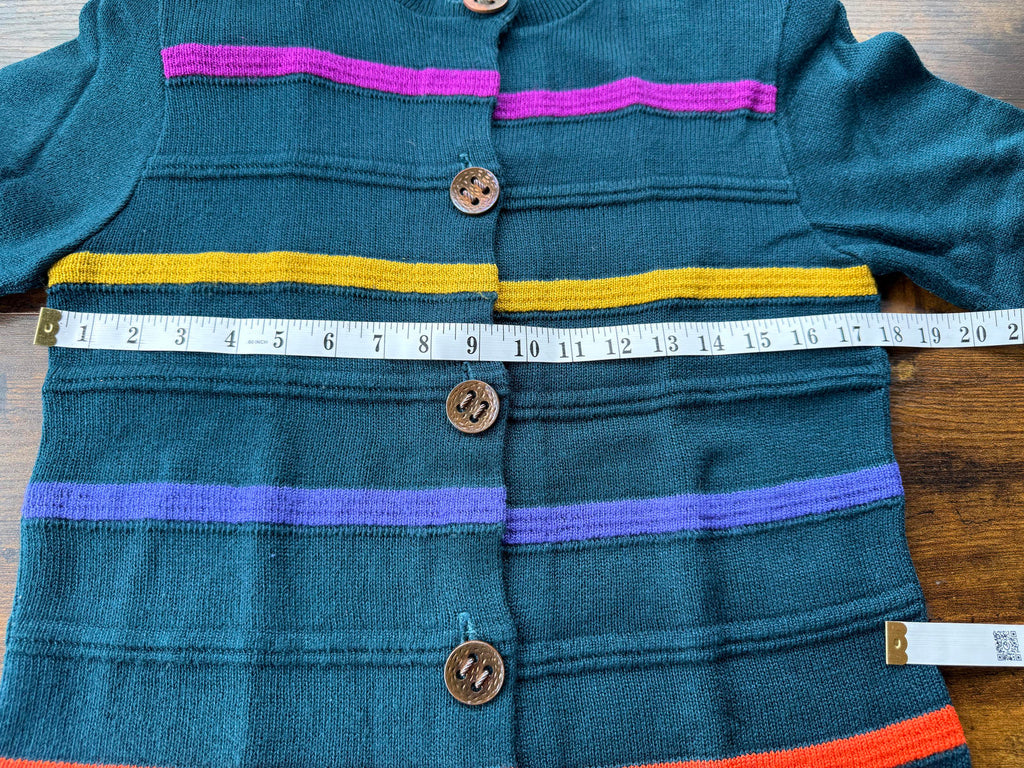 Vintage 1980/90s Ami Knits Petites Cardigan  Shoulder Pads UK Size 12/14 NUM 59