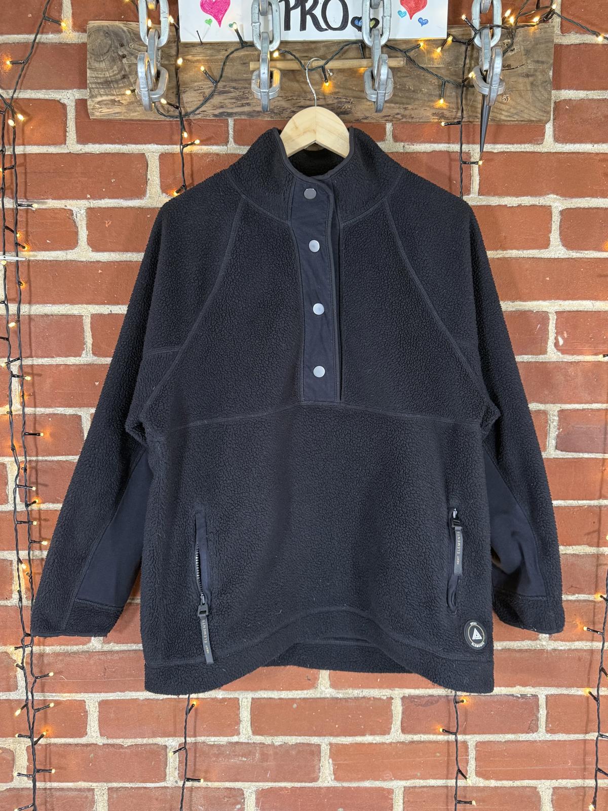 🖤 NEXT Elements Collection Black Sherpa Pullover | Men’s Size L