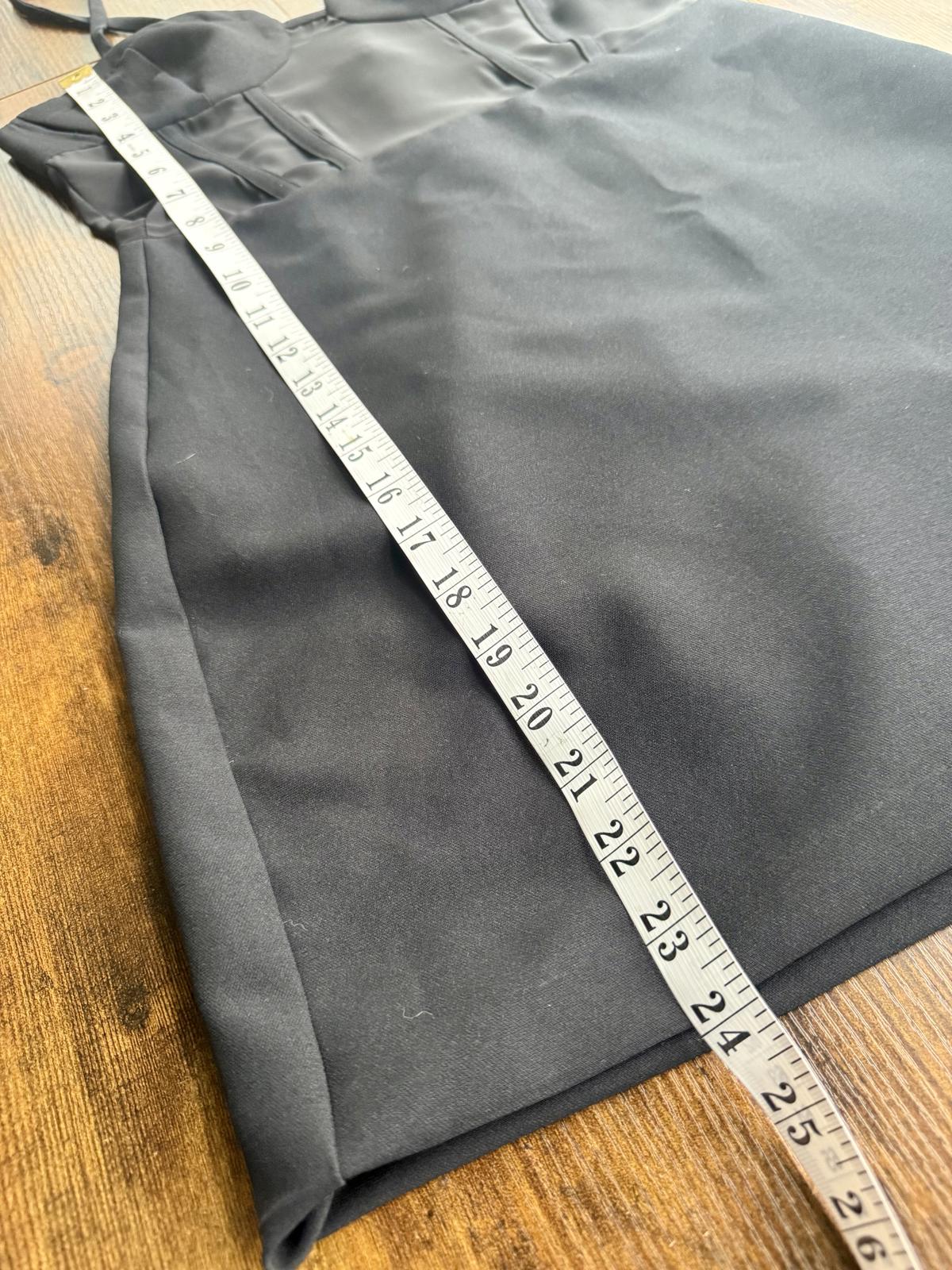 ZARA Black Mesh Corset Mini Dress Size S UK 8 Bustier Bodycon Party Evening #144