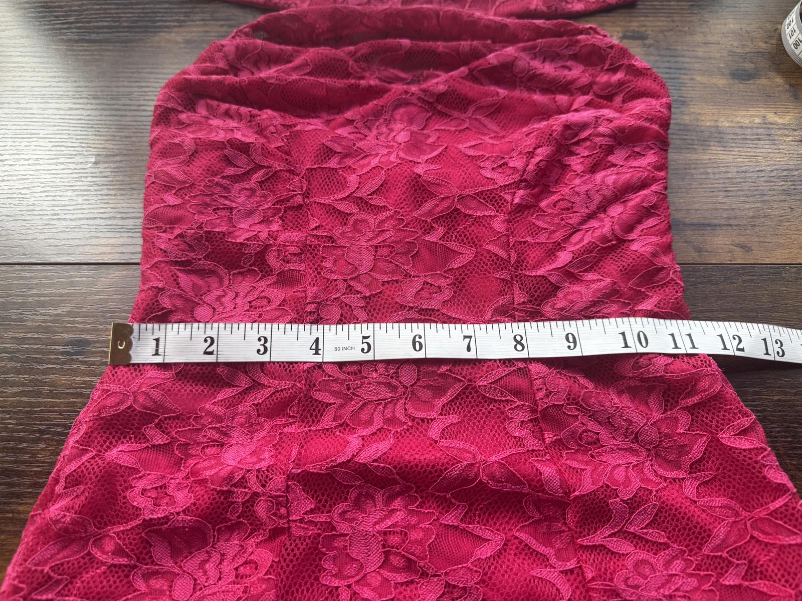 💃 GODDIVA LONDON DR2033 Cerise Lace Halter Maxi Dress – UK 6 - NWT