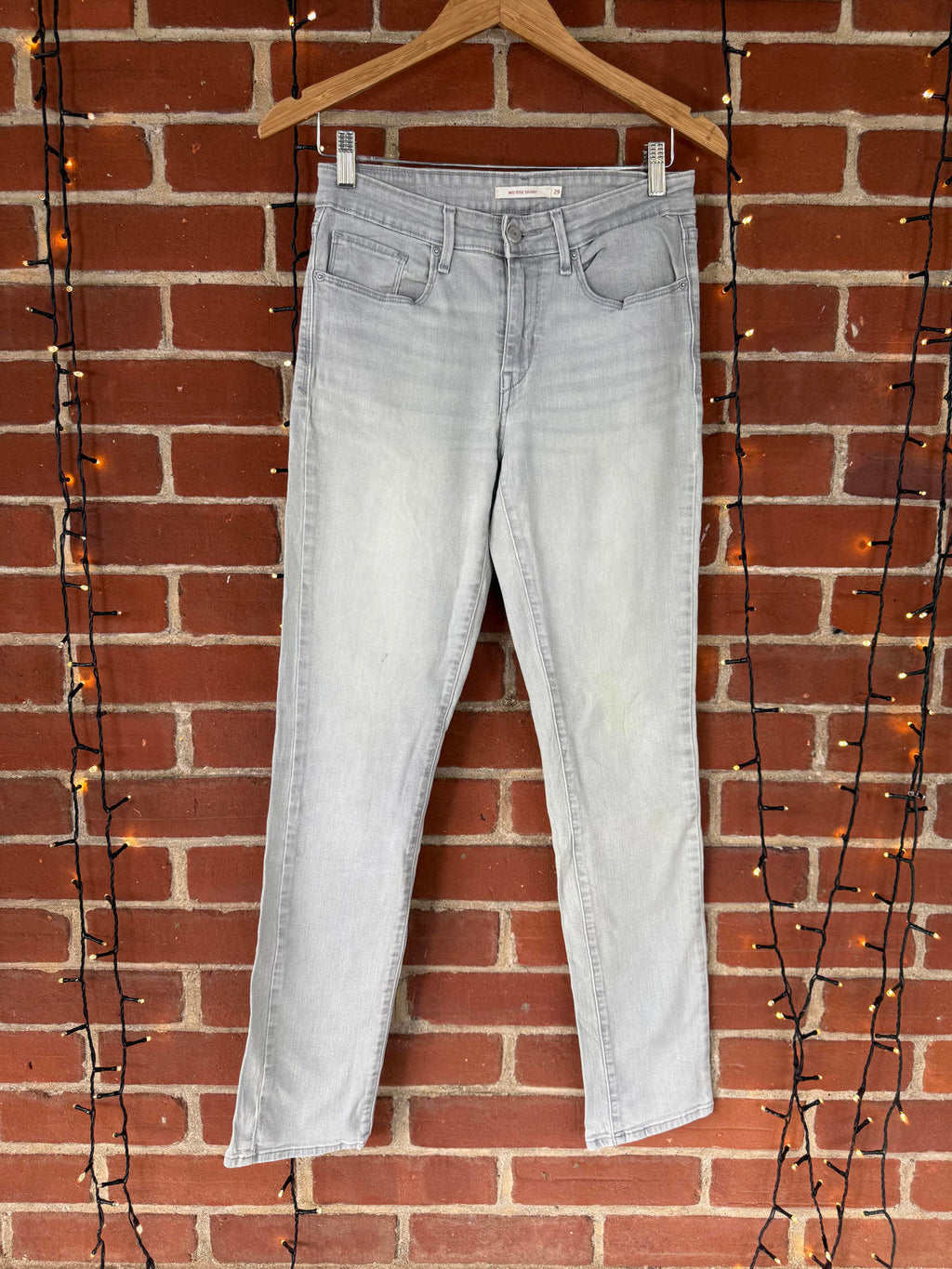 Levi’s Super Skinny Grey Wash Jeans – W29 L32 (US 8 / UK 12)