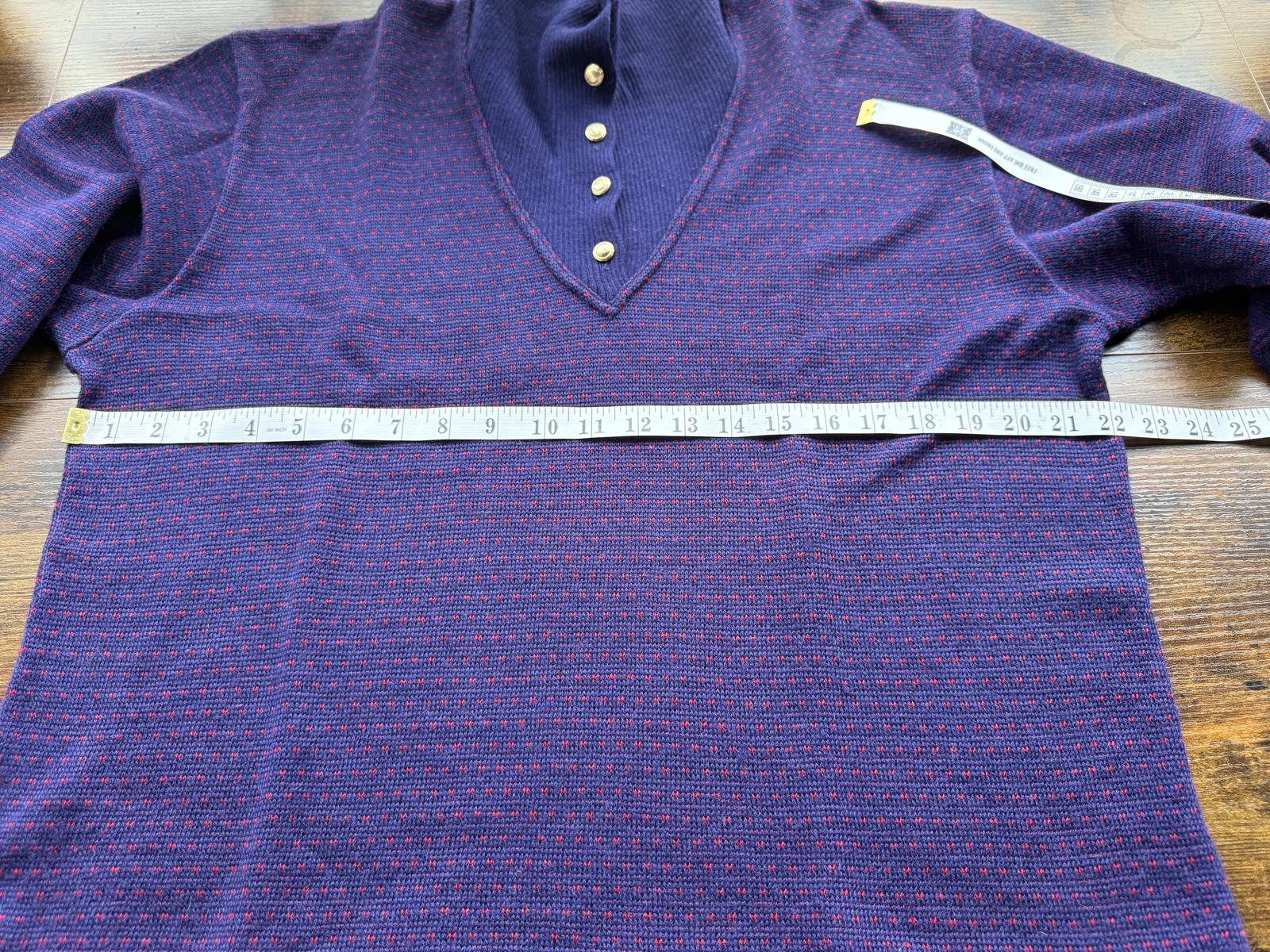 Vintage 1980s GISPA – Made in Italy – Navy/Red – Gold Button Detail #68