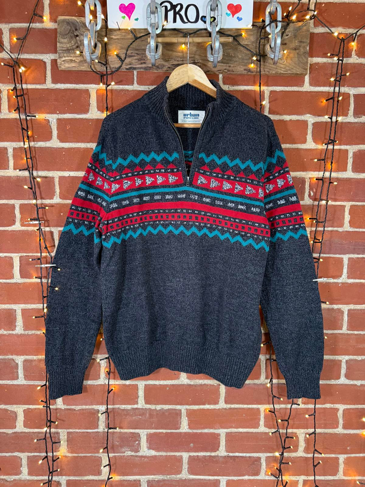 Vintage 90s Knit Pullover Sweater - Half Zip NUM37