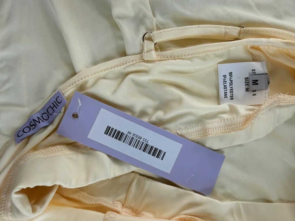 Reseller Bundle CosmoChic Beige Ruched Co Ord Set BNWT UK 10 12 Lounge Party