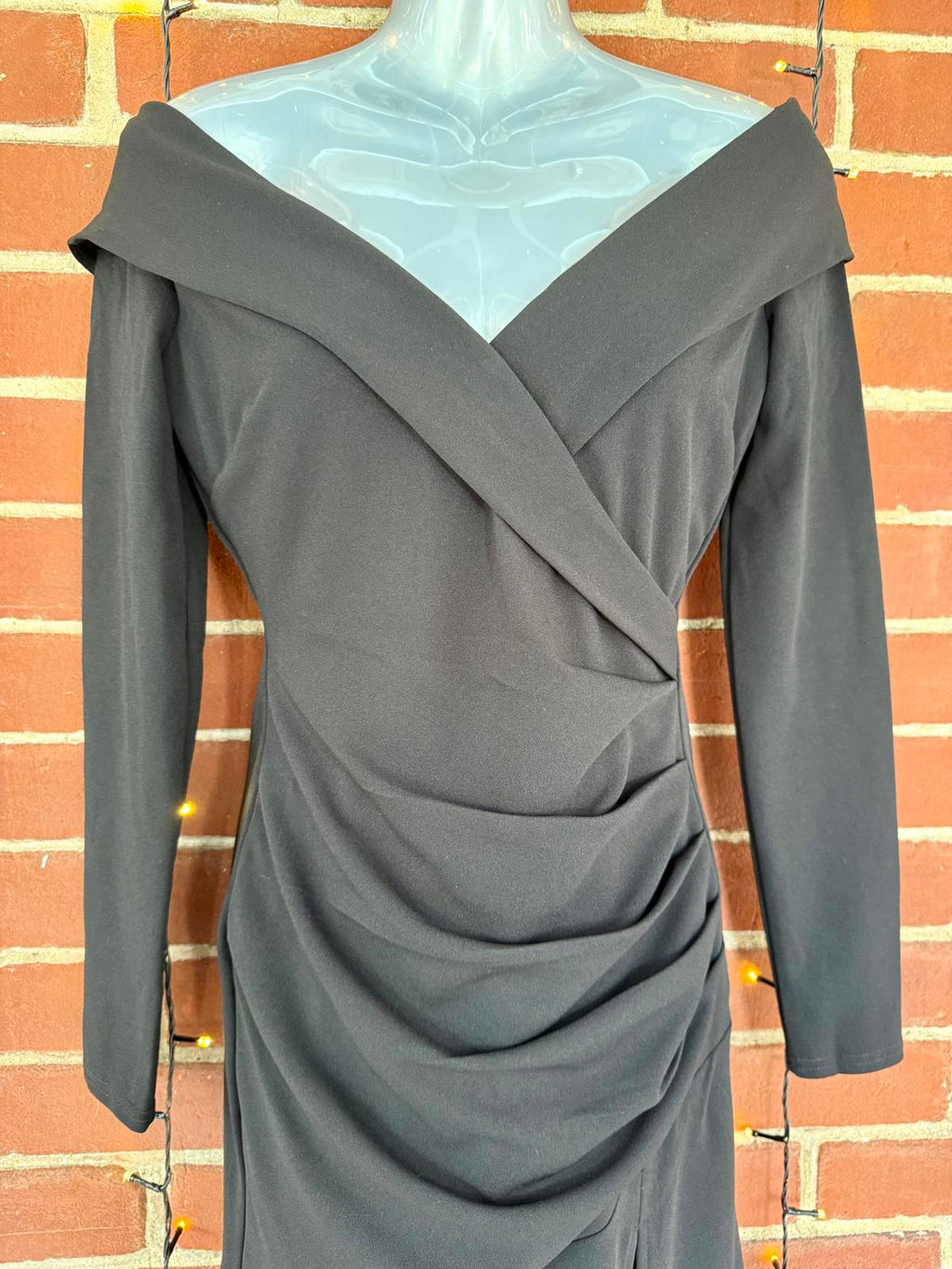 Goddiva London Black Ruched Maxi Dress UK 8 / US 4 – BNWT