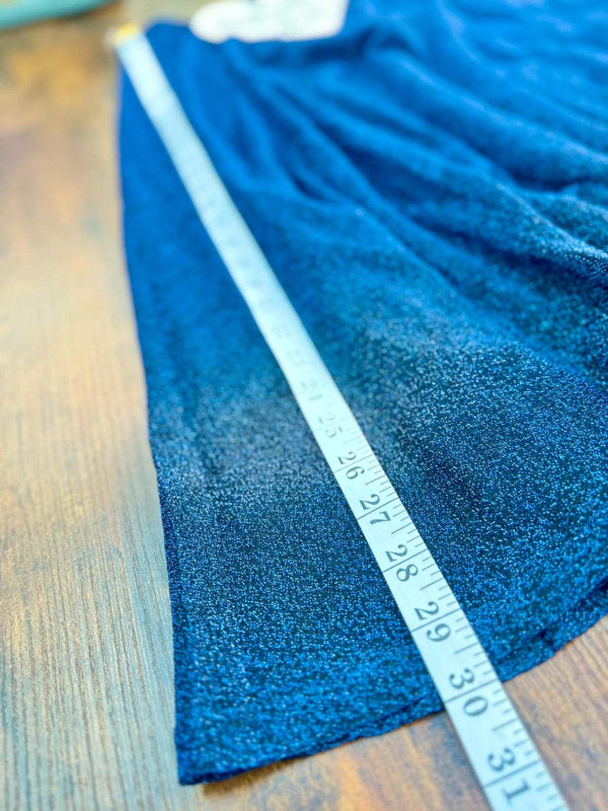 Goddiva London Navy Shimmer Midi Skirt – UK 12 | New with tags