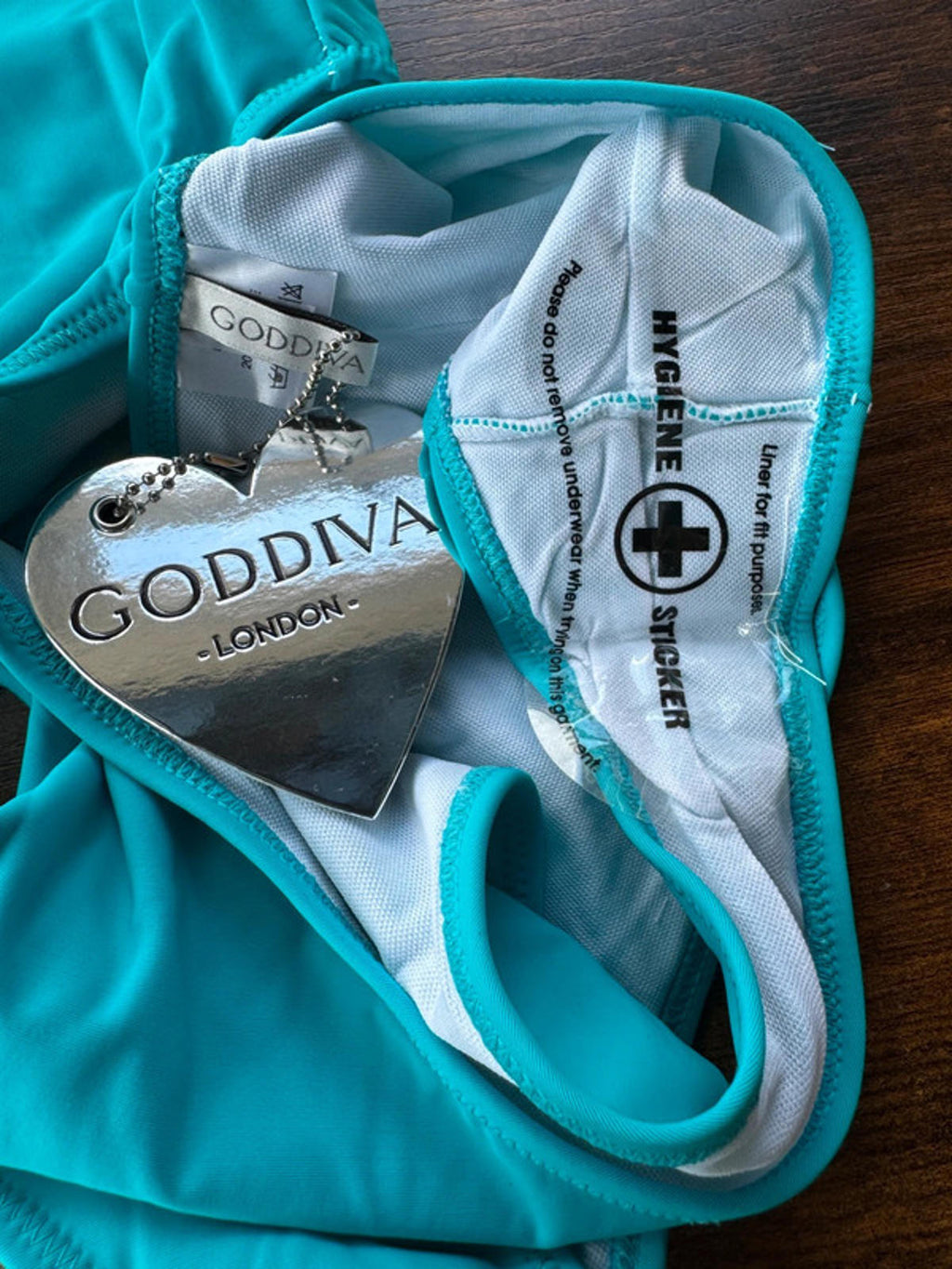 Elegant Aqua Wrap Swimsuit Set - Stylish One Piece