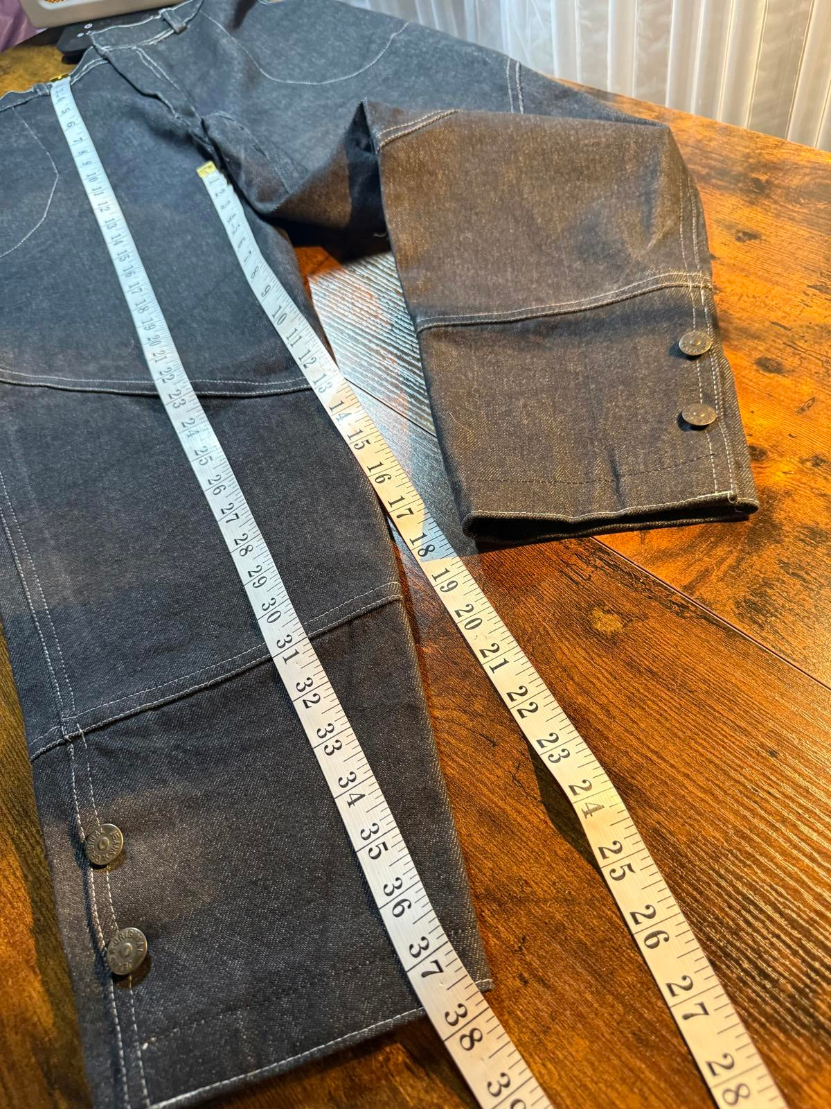 Vintage Pure Denim Workwear Tapered Jeans – UK 10 / US 6 (No Label)