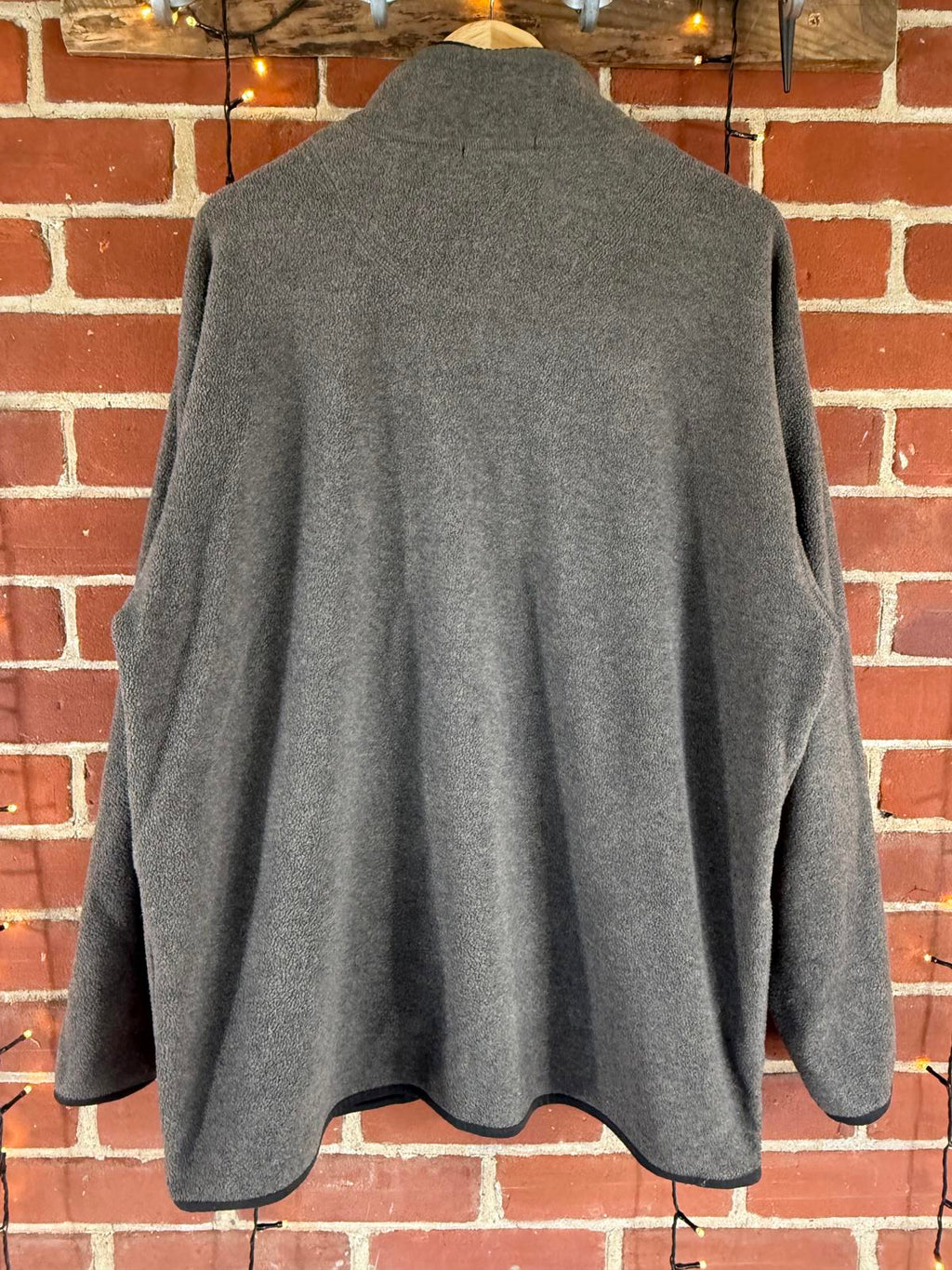 George Men’s Fleece Jumper XL (46–48” Chest) Grey Quarter Zip Pullover #43