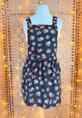 River Island Floral Pinafore Dress UK 12 US 8 Summer Mini