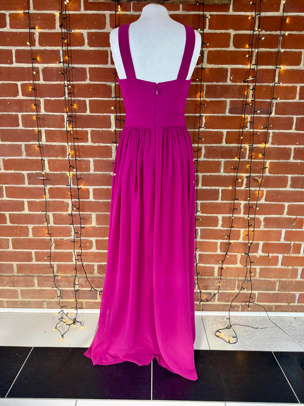 Goddiva London Magenta Halter Maxi Dress – UK 10 Read info!