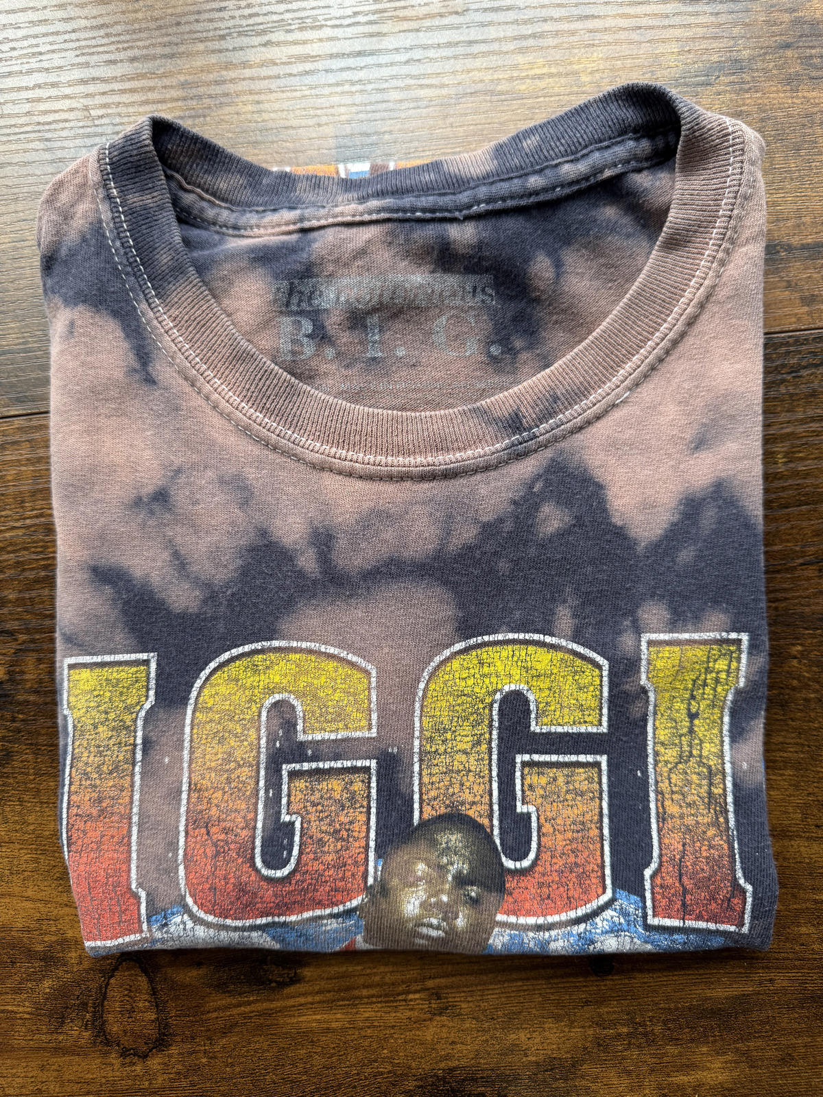 Vintage Biggie Smalls Tie-Dye Graphic T-Shirt 10-12 0r M