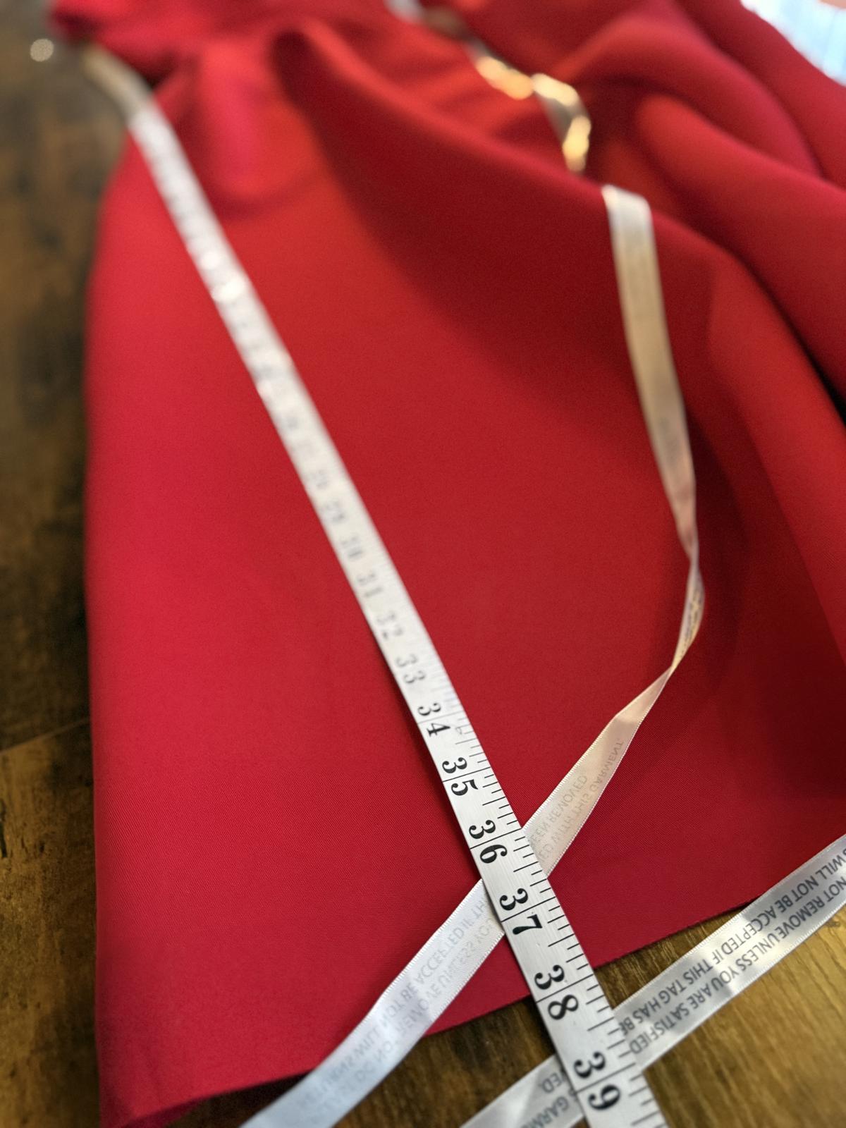 Goddiva London Red Scuba Crepe Midi Dress UK 14 | Elegant Pleated Gown #173