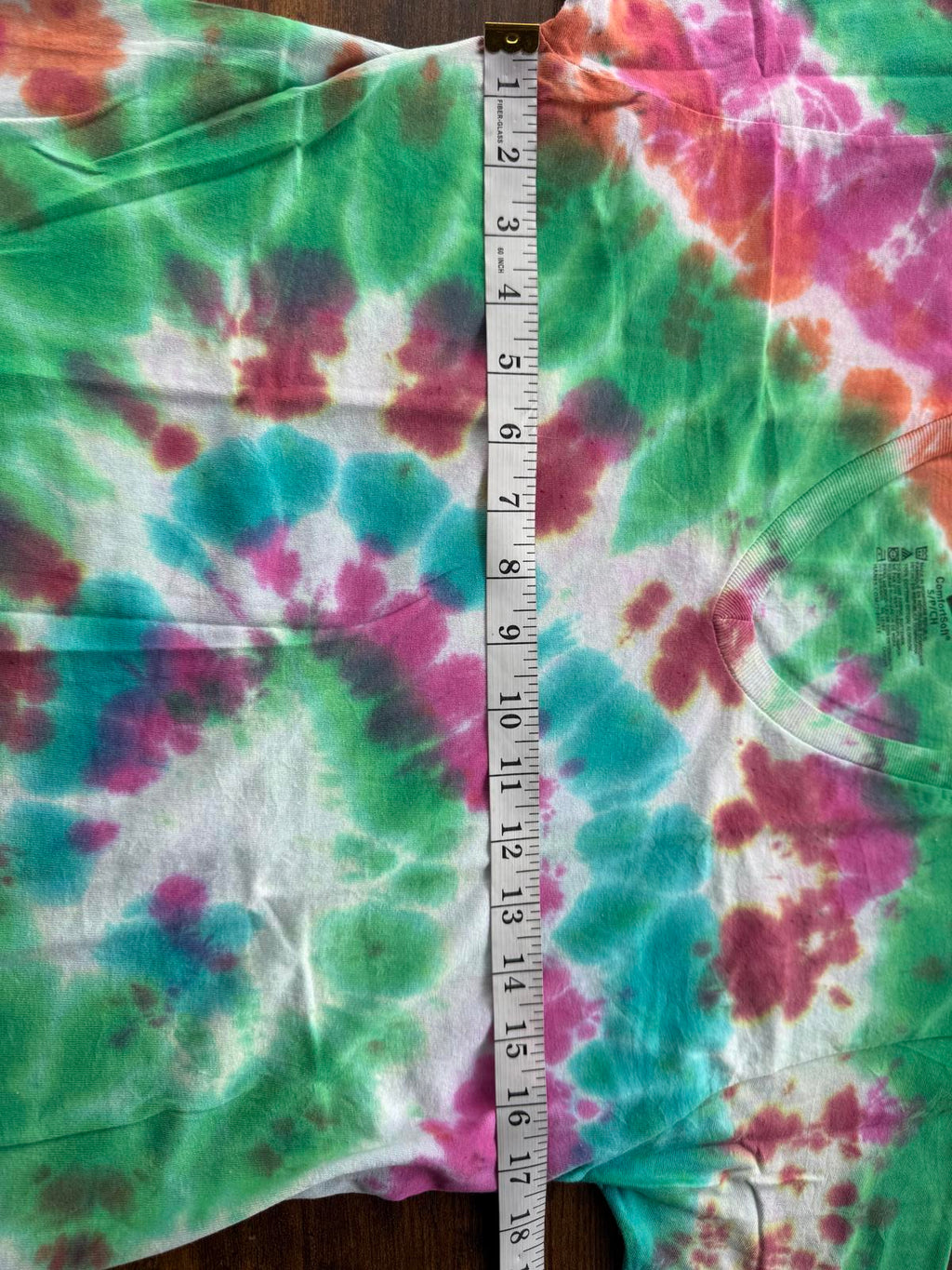 Colourful Tie-Dye V-Neck T-Shirt - Size 8-10