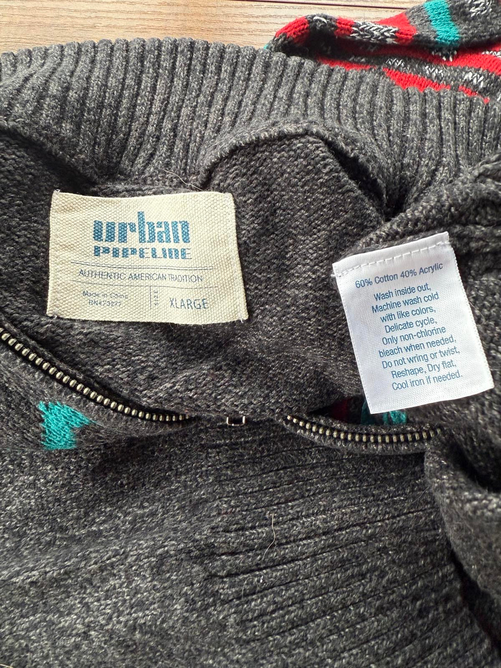 Vintage 90s Knit Pullover Sweater - Half Zip NUM37