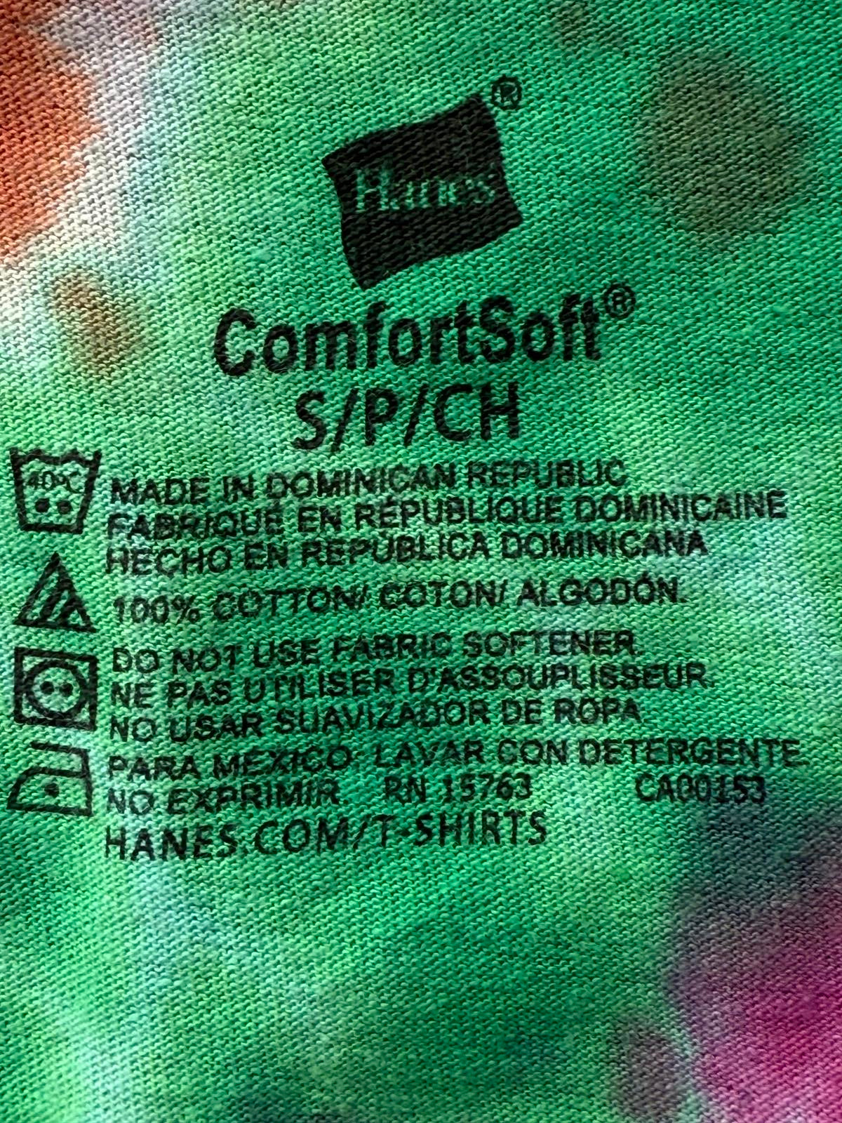 Colourful Tie-Dye V-Neck T-Shirt - Size 8-10