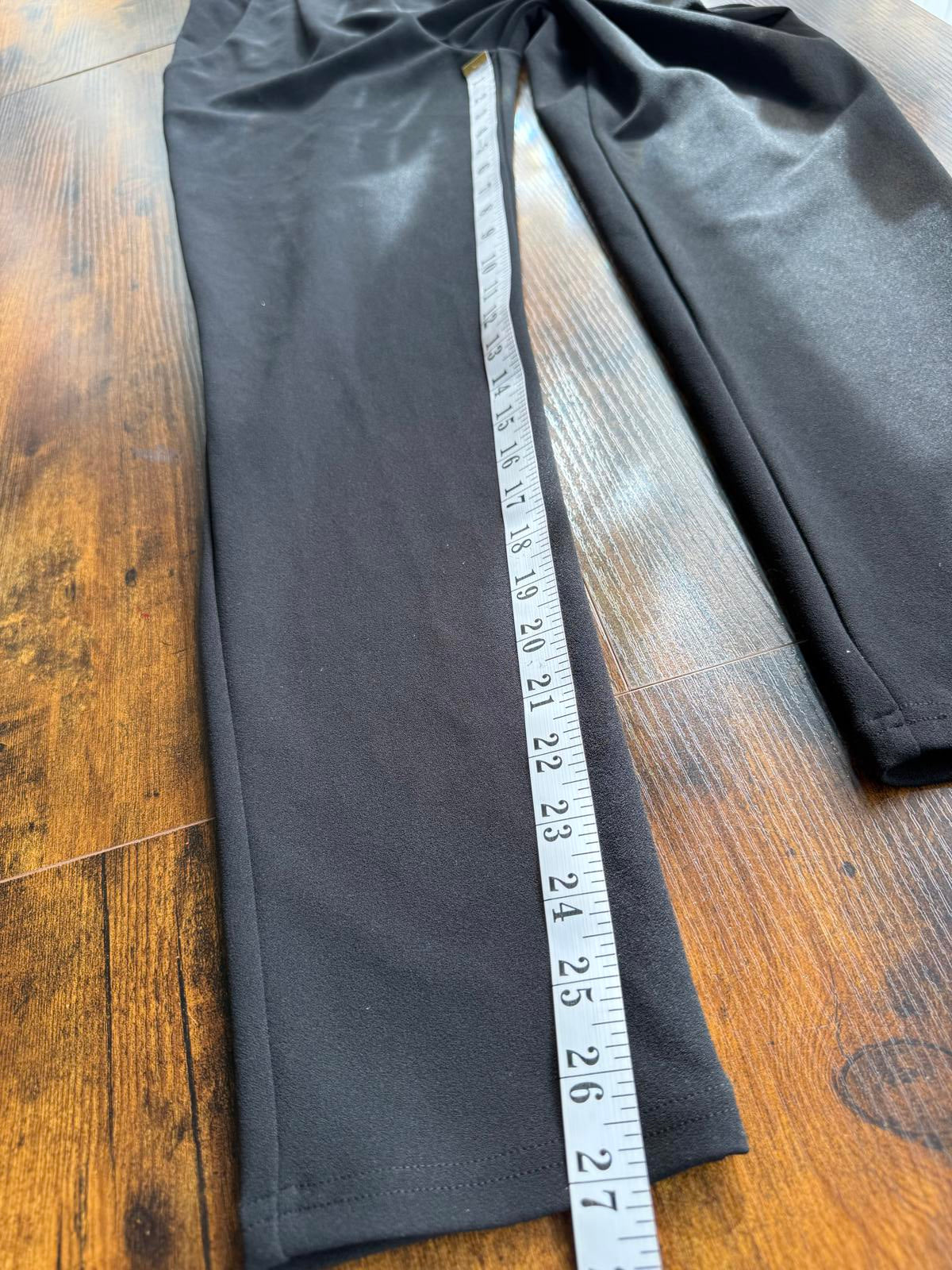 Black Sequin Embellished Fringe Sleeve Jumpsuit UK 10 Party Evening Outfit