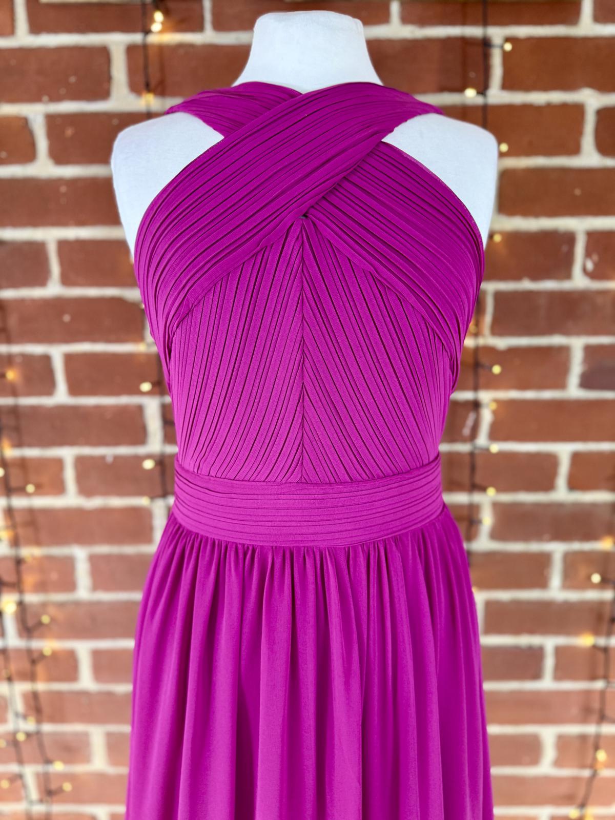 Goddiva London Magenta Halter Maxi Dress – UK 10 Read info!