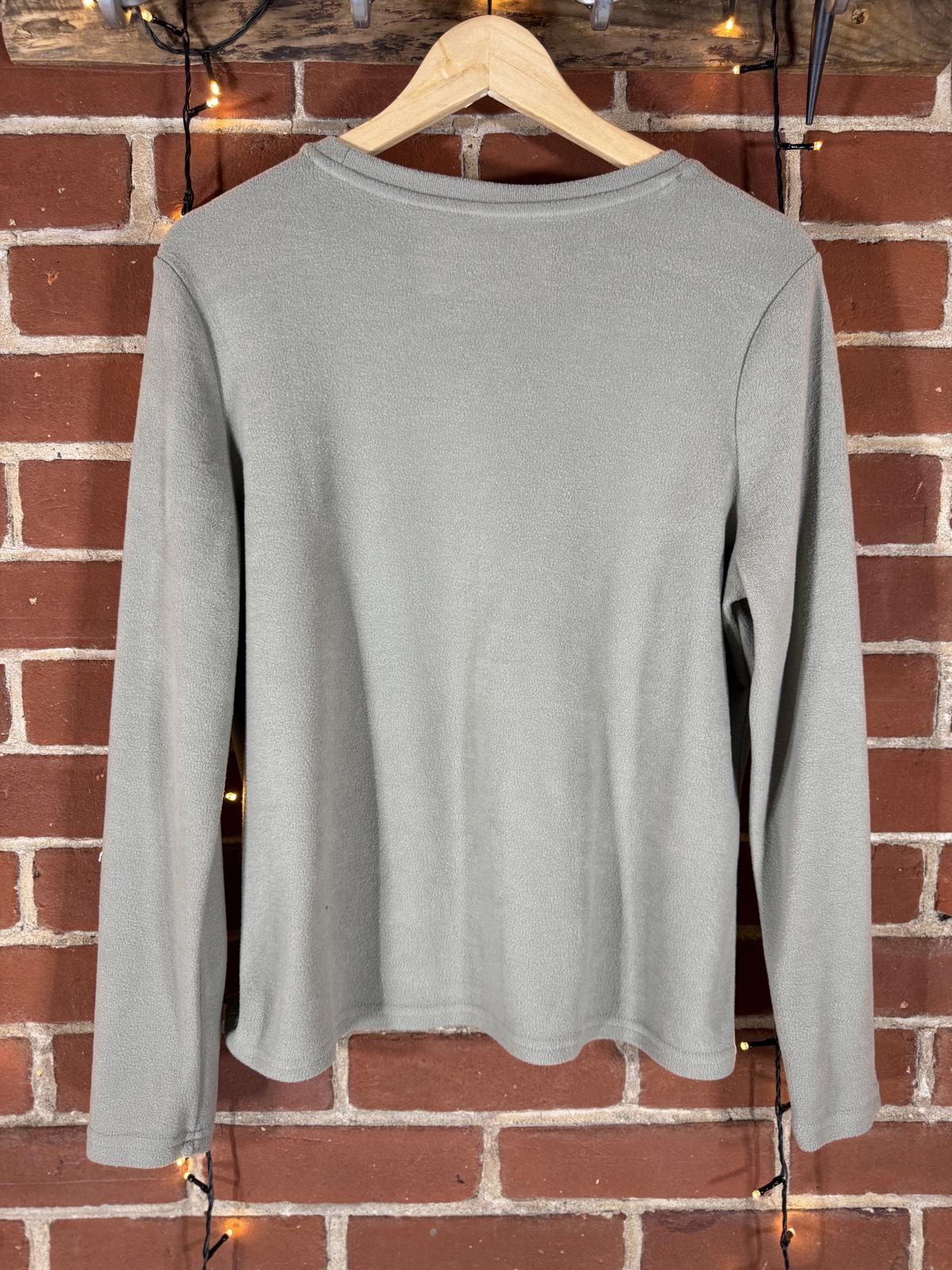 Primark Cares Light Khaki Super Soft Fleece Jumper – Size L (UK 14/16) NUM16