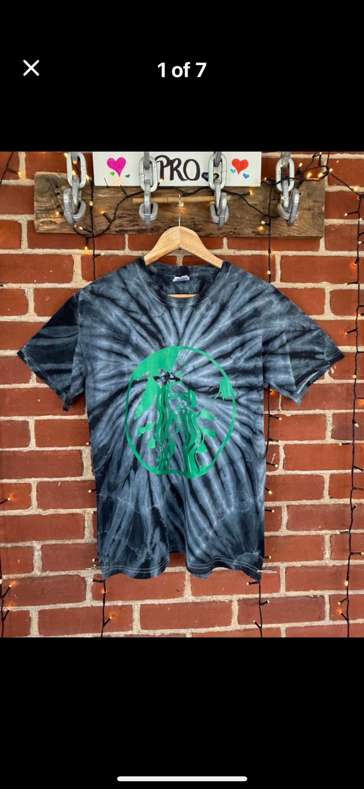 Vintage Tie-Dye Starbucks T-Shirt 14-16
