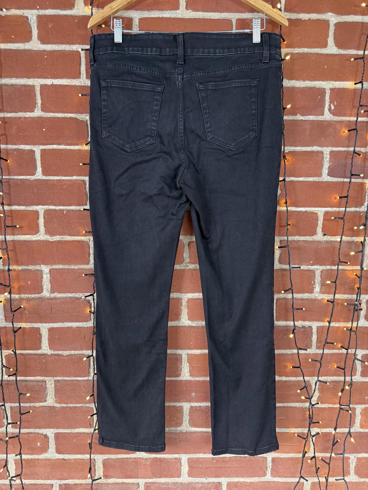 St. John’s Bay Straight Leg Black Jeans – Size 13P (US) / UK 16 Petite