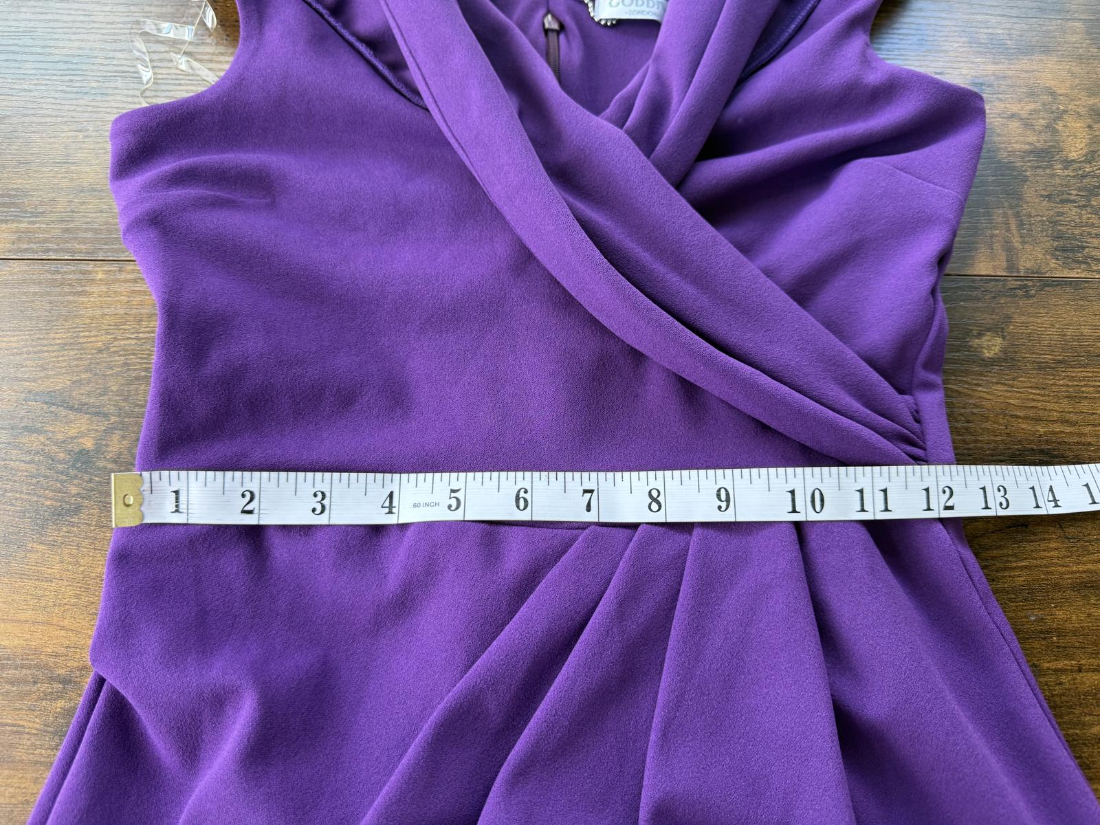 💜 Goddiva London Purple Off-Shoulder Maxi Dress – UK 8-10