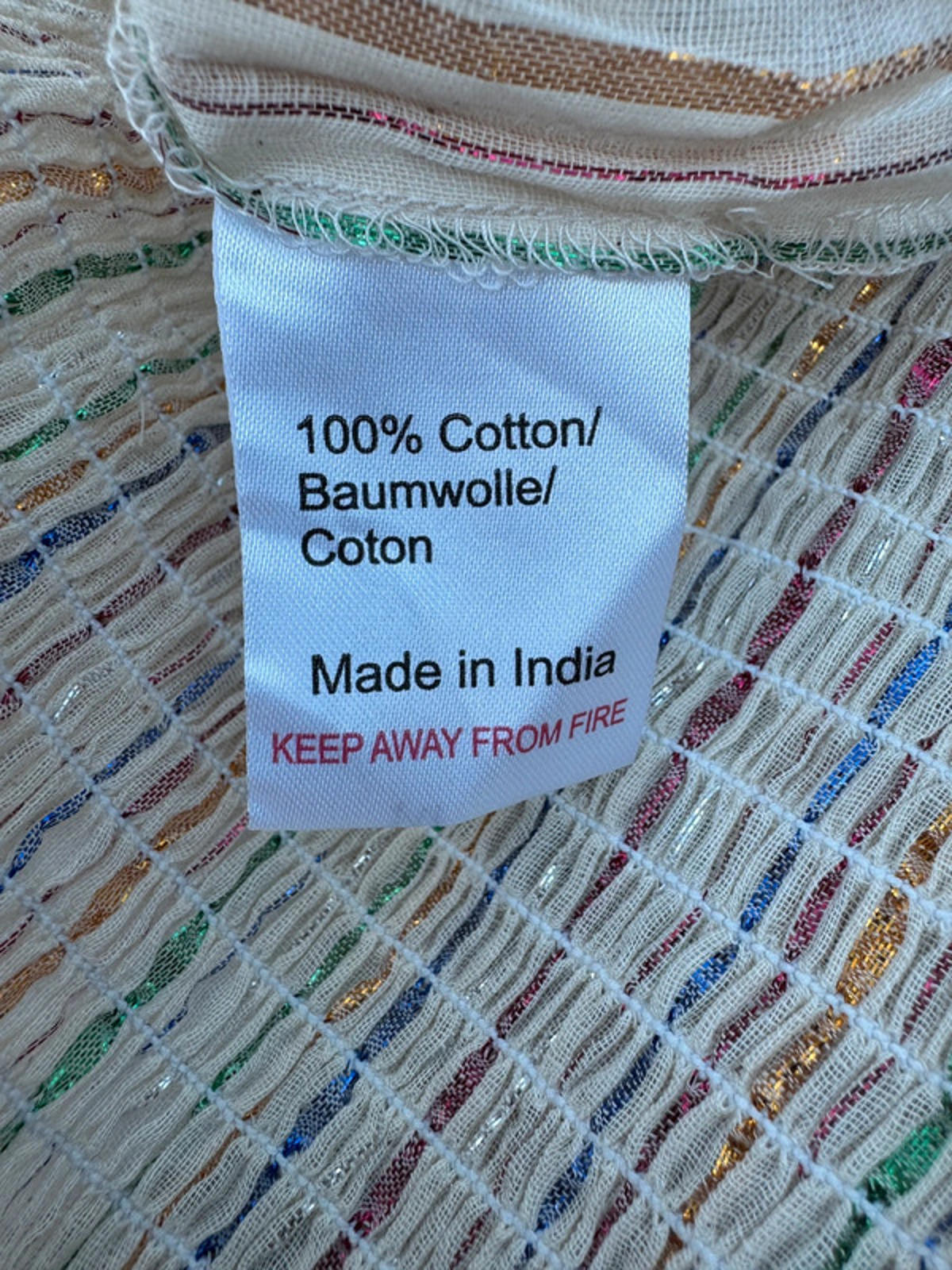 No-Iron Crinkle Beach Cover-Up – Lightweight & Effortlessly Chic! Size 12-14