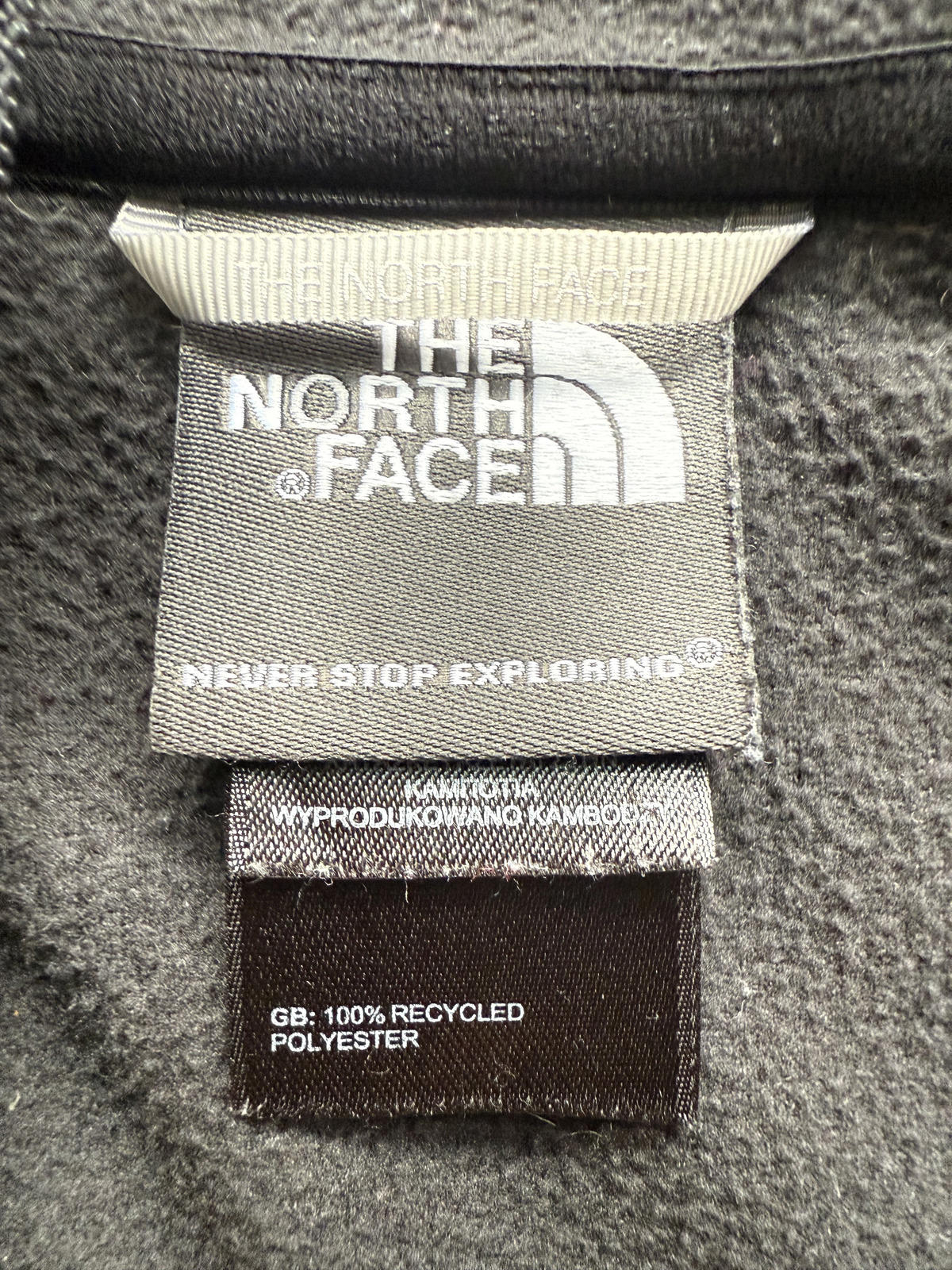 The North Face Black 1/4 Zip Fleece Pullover Recycled Polyester M NUM50
