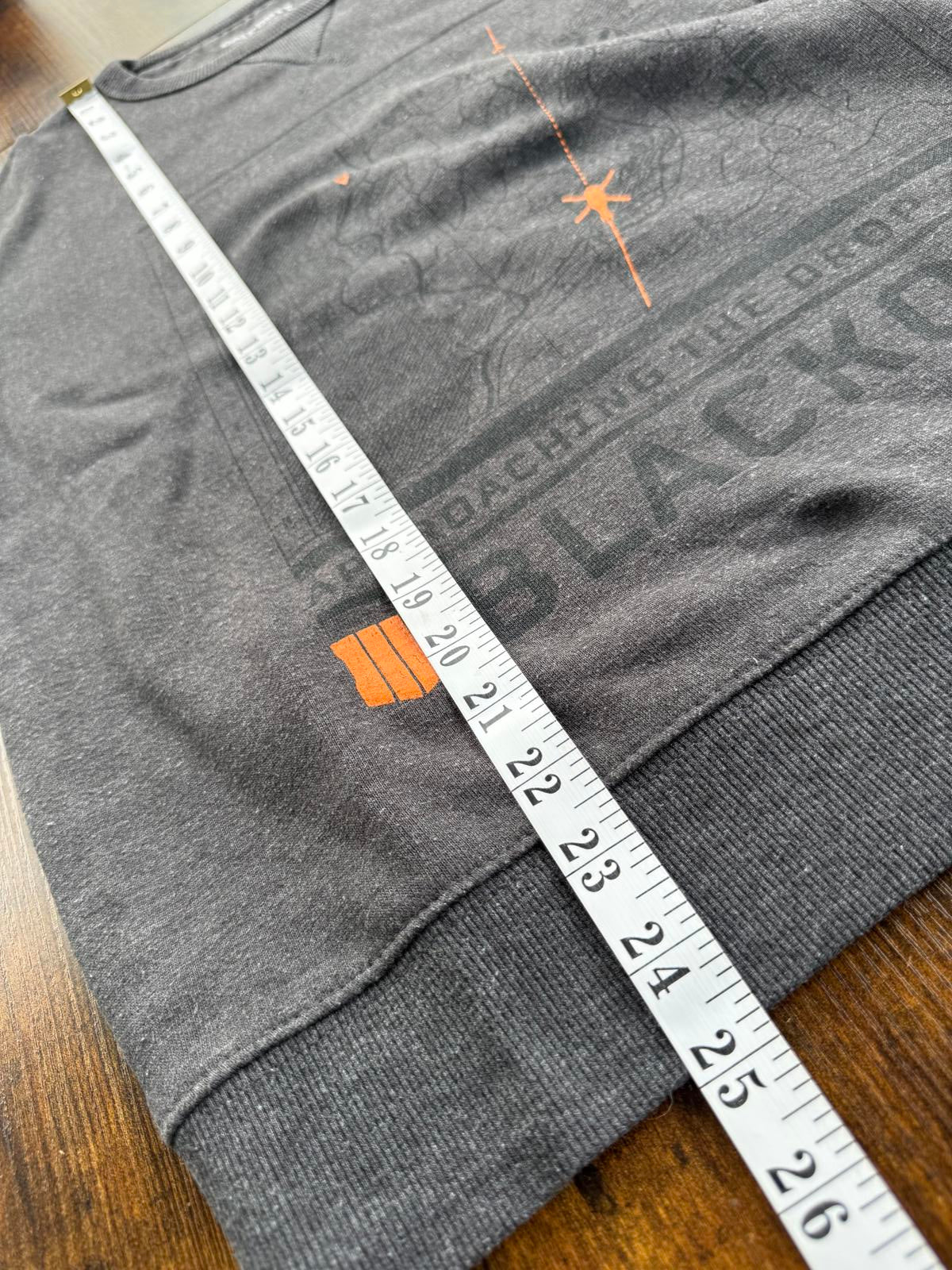 Call of Duty Black Ops 4 Sweatshirt M Grey Blackout 2018 Gamer Merch NUM 48