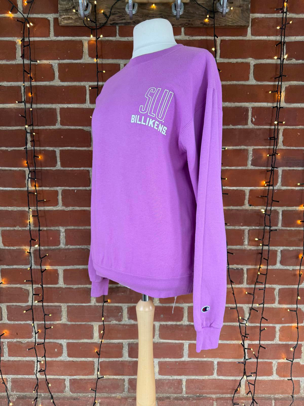 Champion Eco Authentic SLU Billikens Purple Sweatshirt – Size 14-16      NUM49
