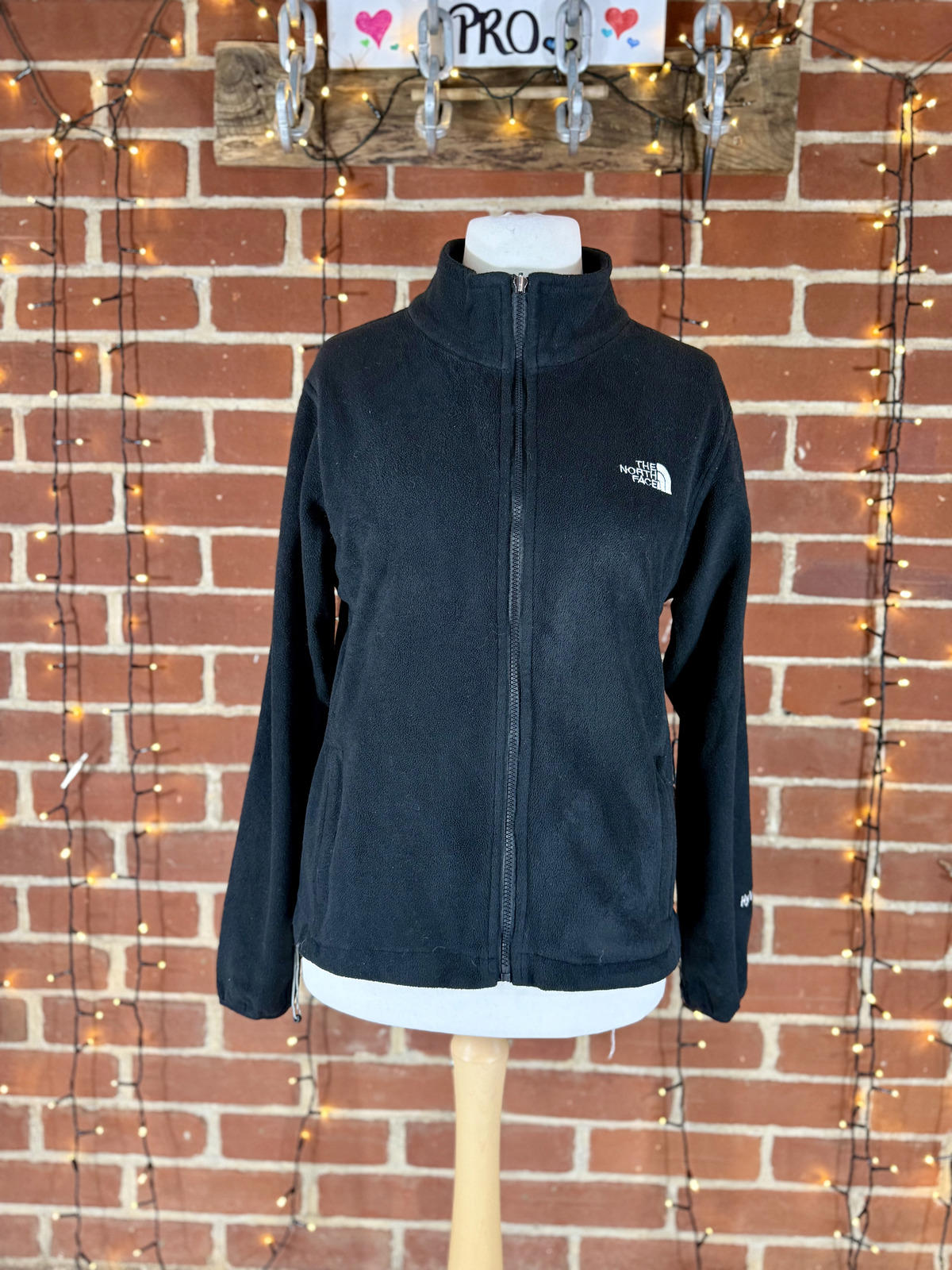 Vintage The North Face Summit Series HyVent Black Fleece Jacket Size M /14