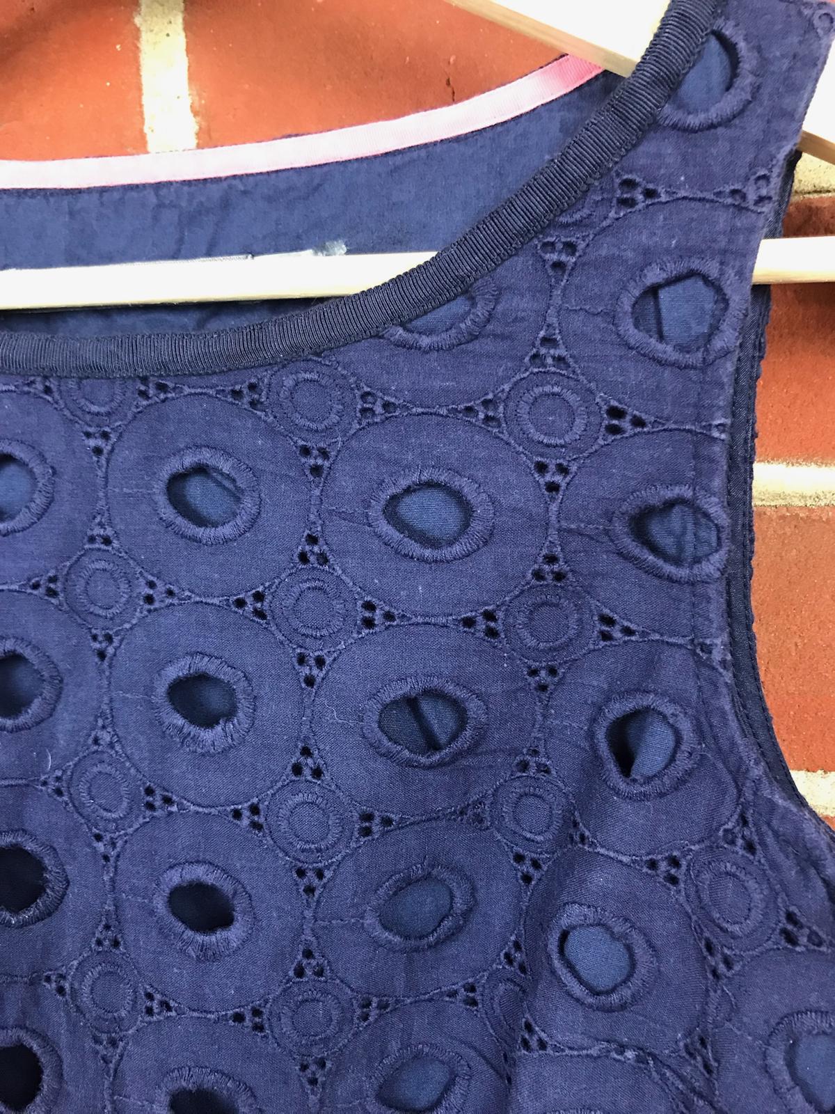 Boden Limited Edition Navy Broderie Anglaise Dress – UK 8