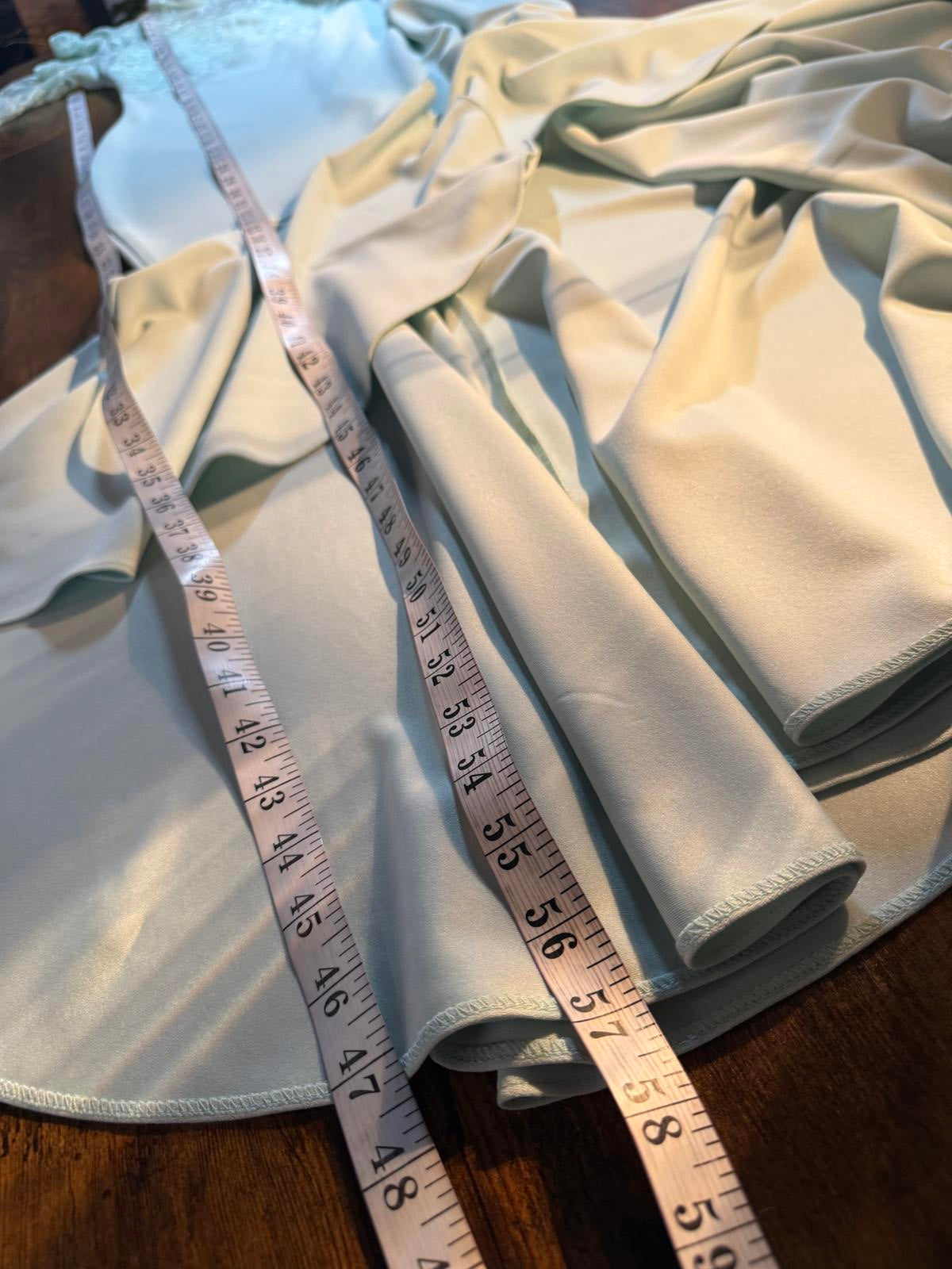 Goddiva Mint Lace Maxi Dress UK 12 / US 8 High Neck Open Back BNWT          .318