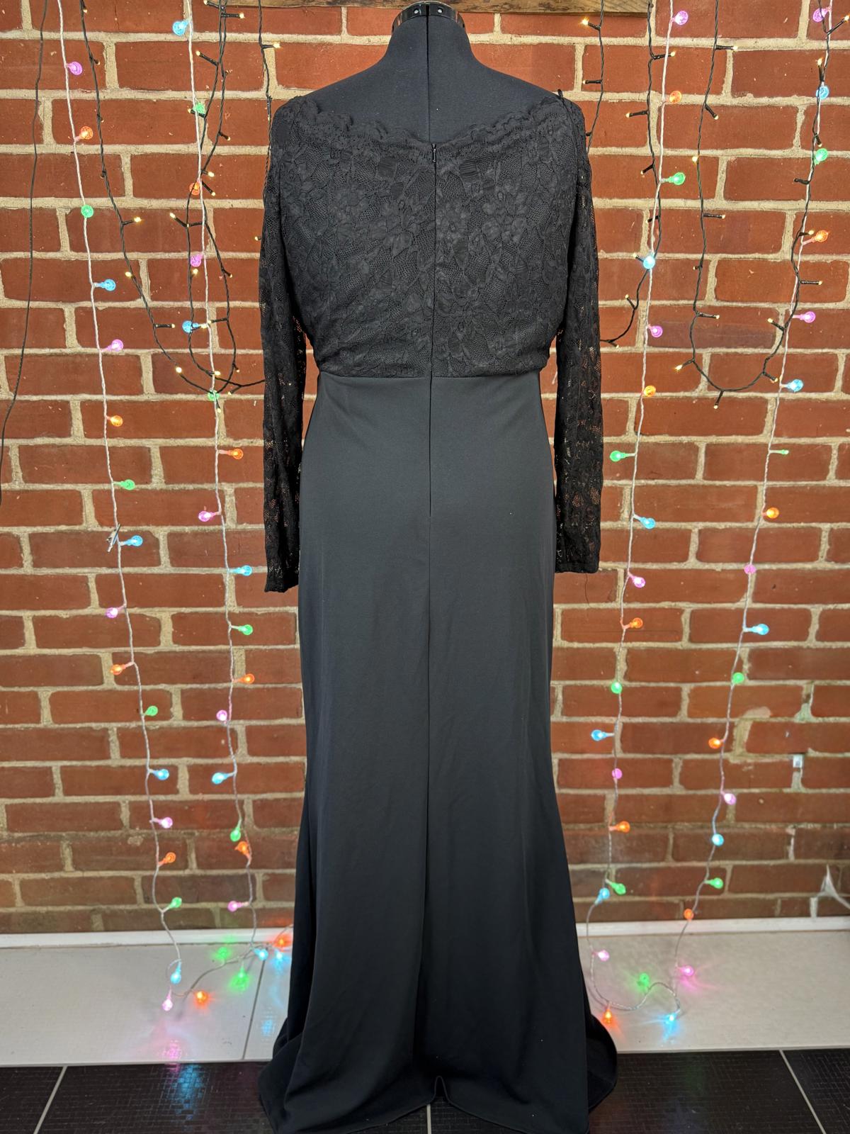 Goddiva Black Lace Maxi Dress UK 20 / US 16 – Long Sleeve BNWT              .280