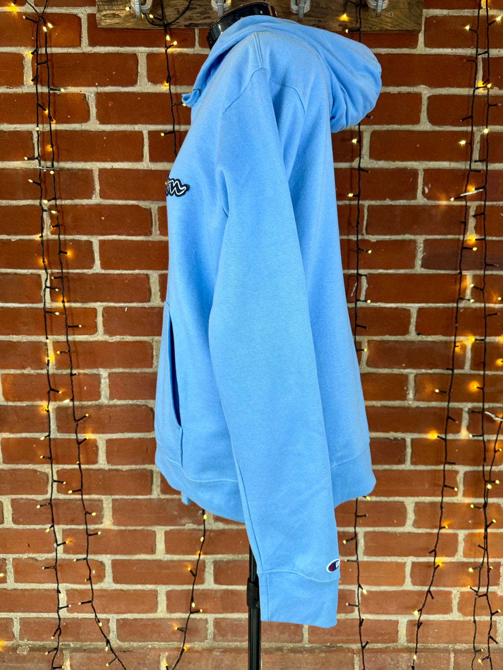 Champion Authentic Athleticwear Hoodie – Swiss Blue – Size L NUM 40