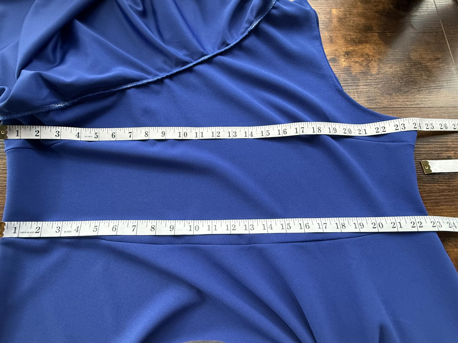 Goddiva Plus Royal Blue One Shoulder Asymmetric Dress DR1634P UK 26          237