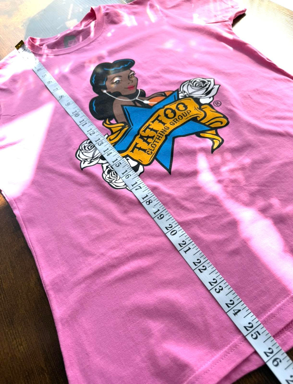 Vintage Tattoo Clothing Group Pink T-Shirt Size 12/14