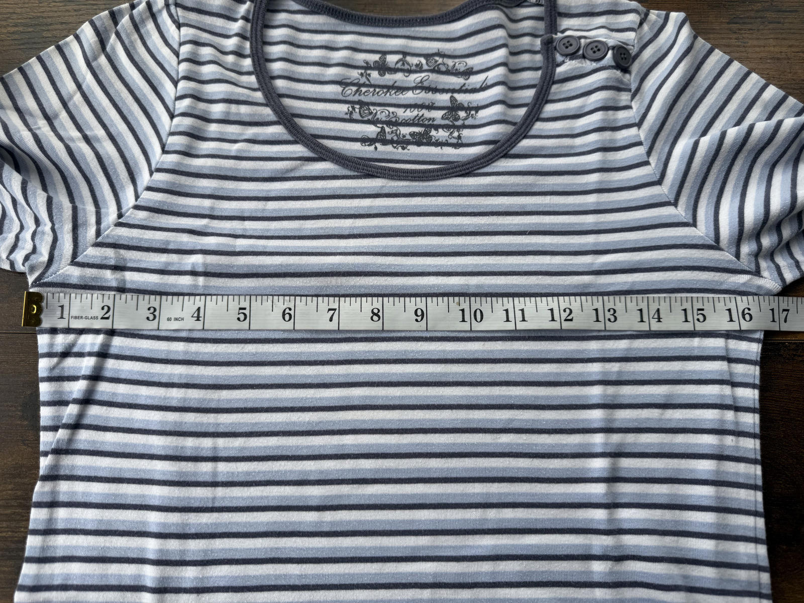 Vintage Cherokee Women's Long Sleeve Striped T-Shirt Circa Y2K