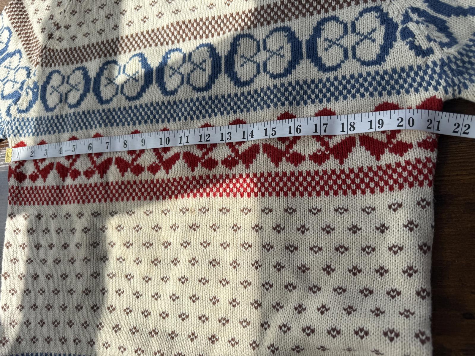 🧶 Vintage Montgomery Ward Fair Isle Sweater – Made in Korea – Size Large NUM12