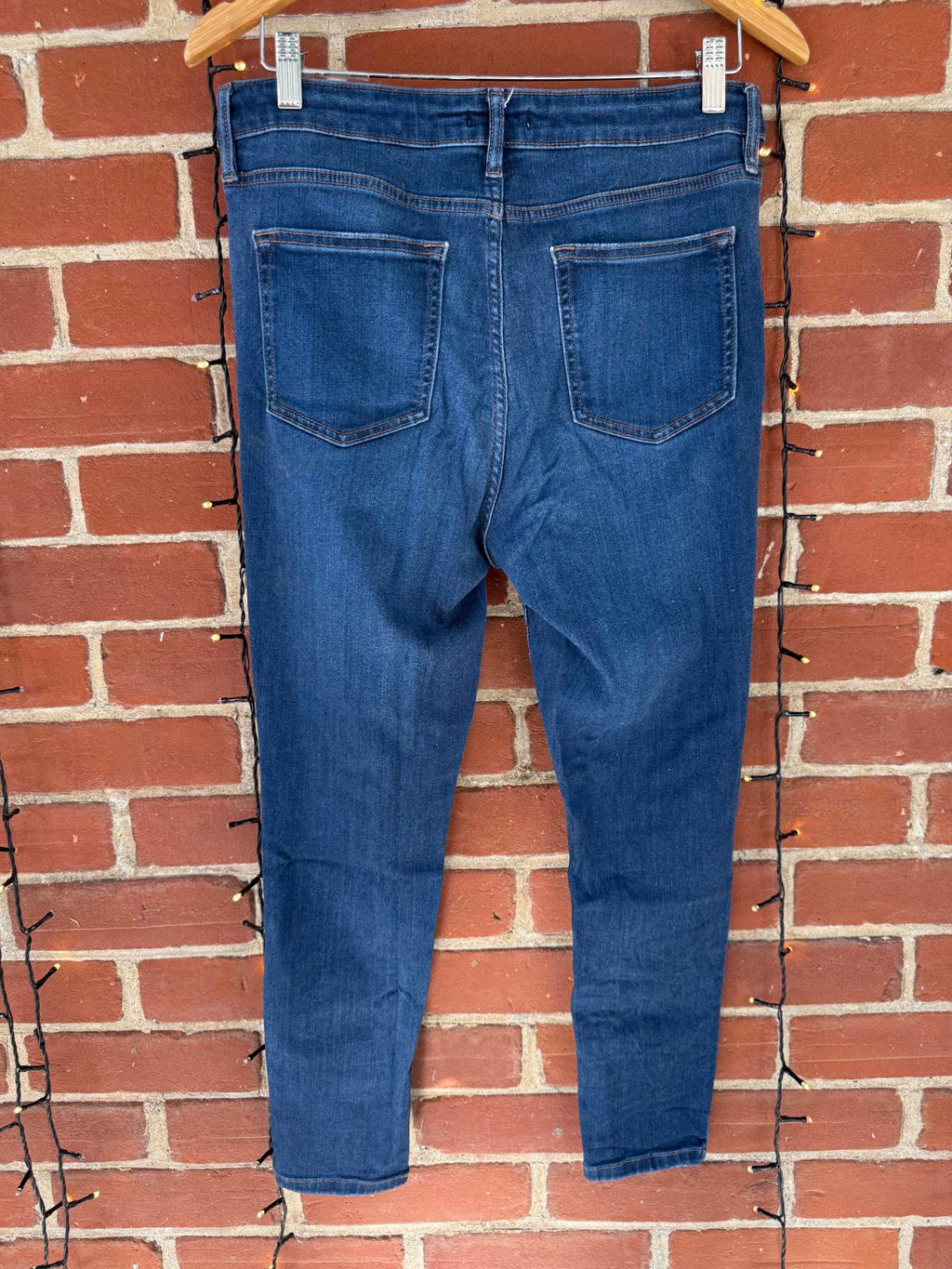 F&F Women’s Skinny Jeans – Dark Blue Denim – UK 14