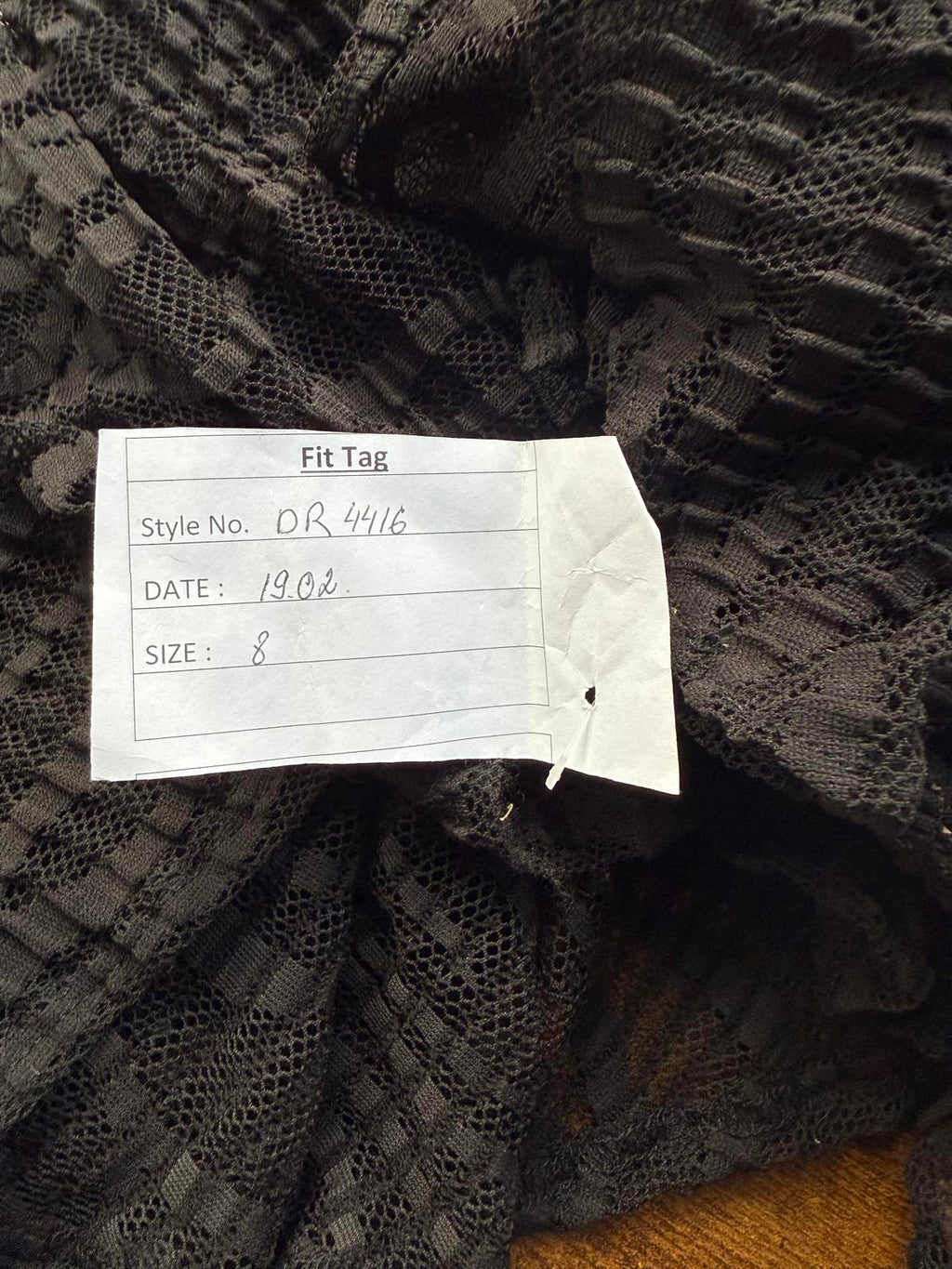 Goddiva London Black Lace Maxi Sample Dress (DR4416, UK 8) #186