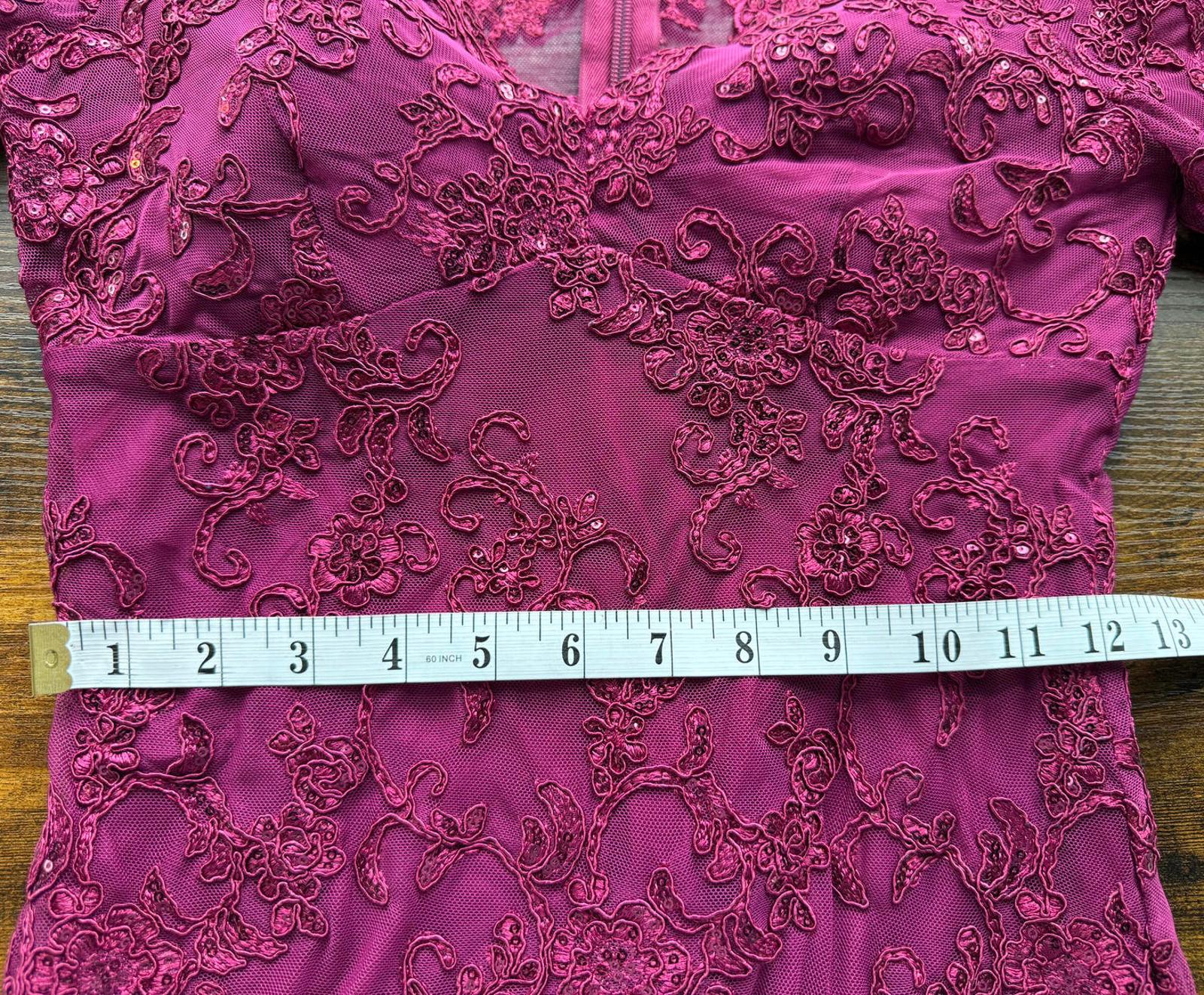 Goddiva London Berry Lace Midi Dress UK 8 US 4 Elegant Occasion sku153