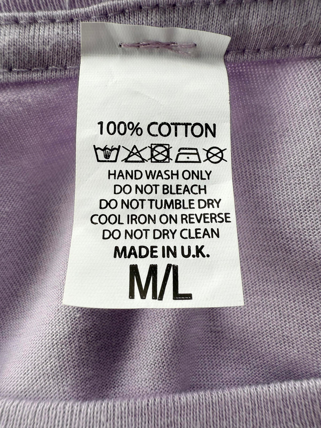 Lavender Graphic T-Shirt Dress with Pink Text - Size 16