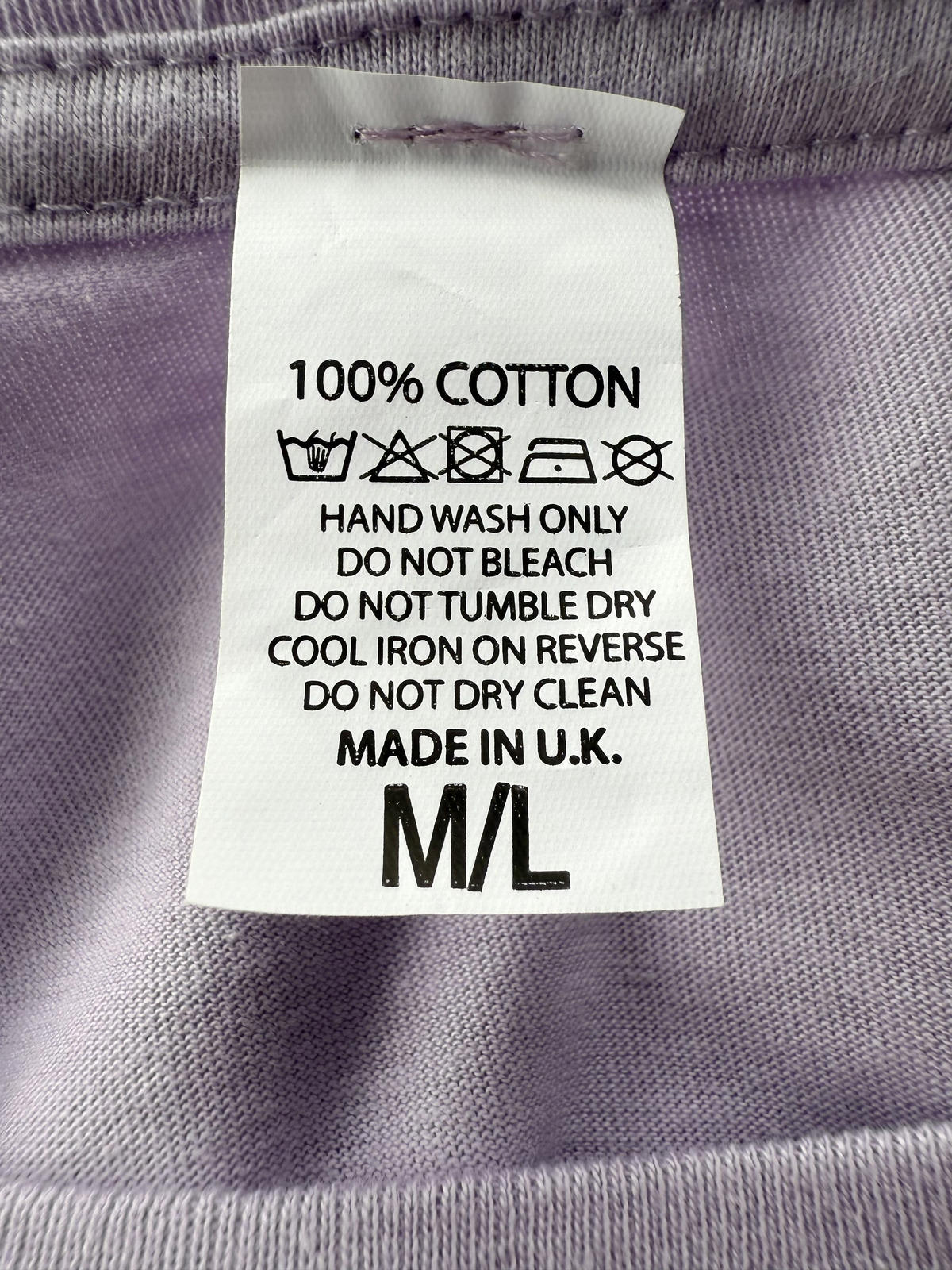 Lavender Graphic T-Shirt Dress with Pink Text - Size 16