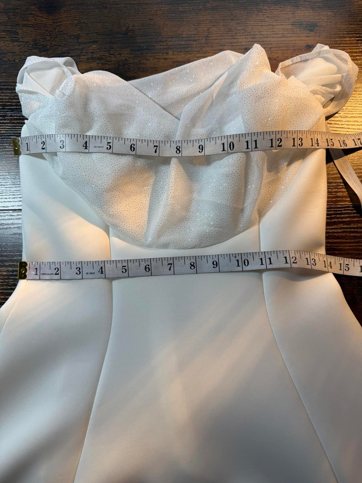 Stunning Goddiva Cream Midi Dress | UK 12 US 8 Off Shoulder Sparkle         .285