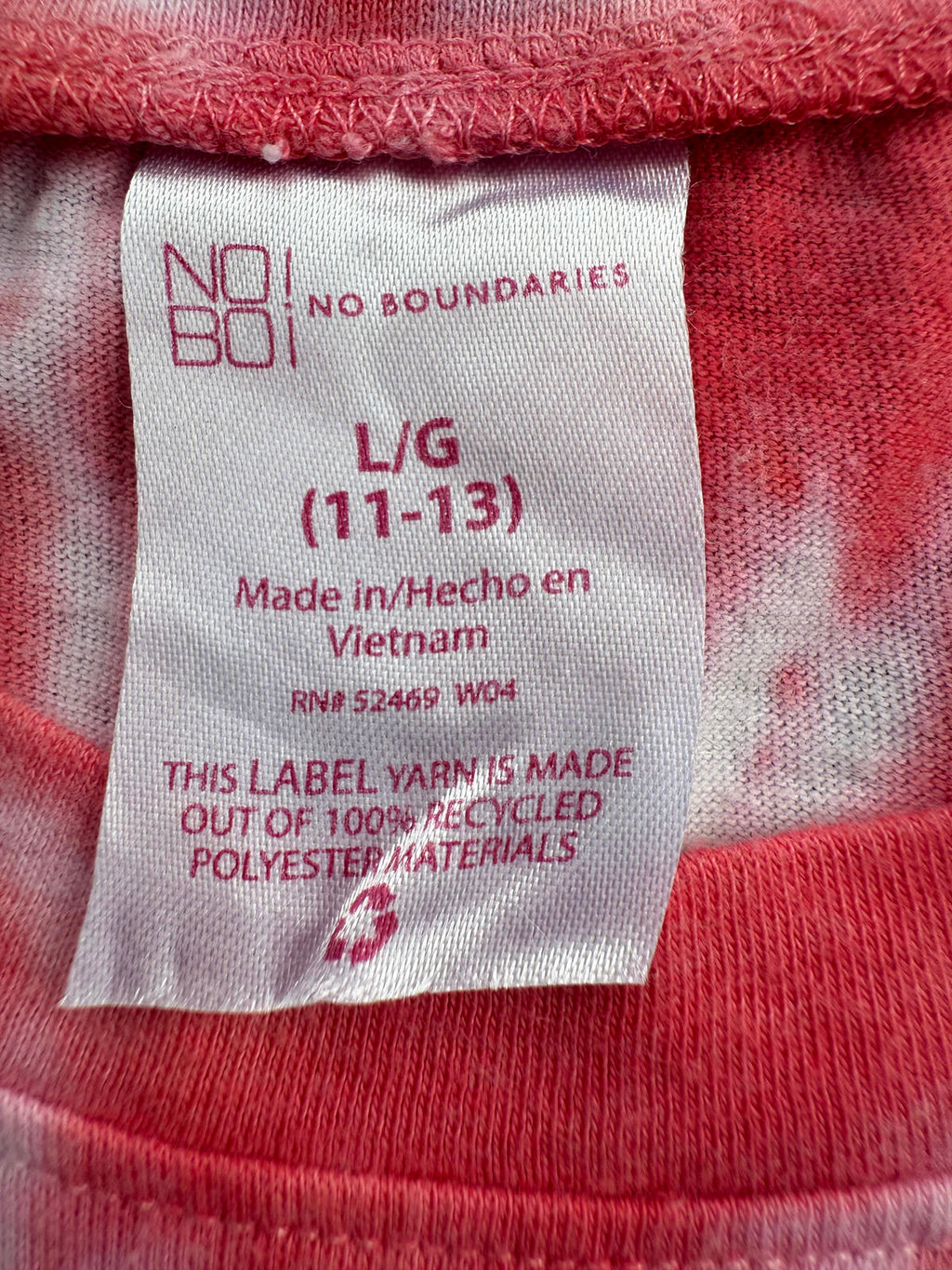 NO BOUNDARIES Tie-Dye Tee | Size L- 14–16